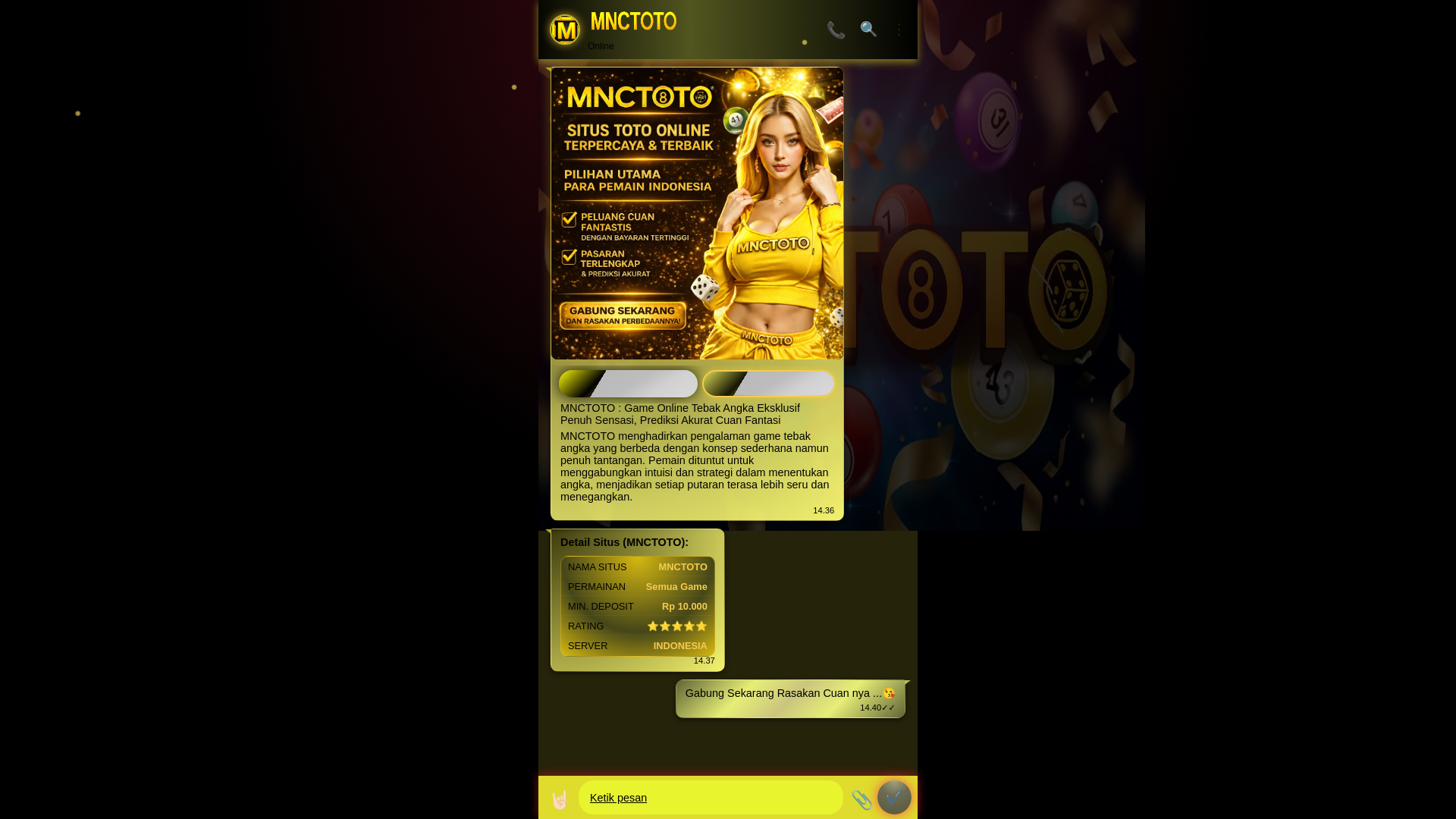 website screenshot of https://cuangametoto.pages.dev/