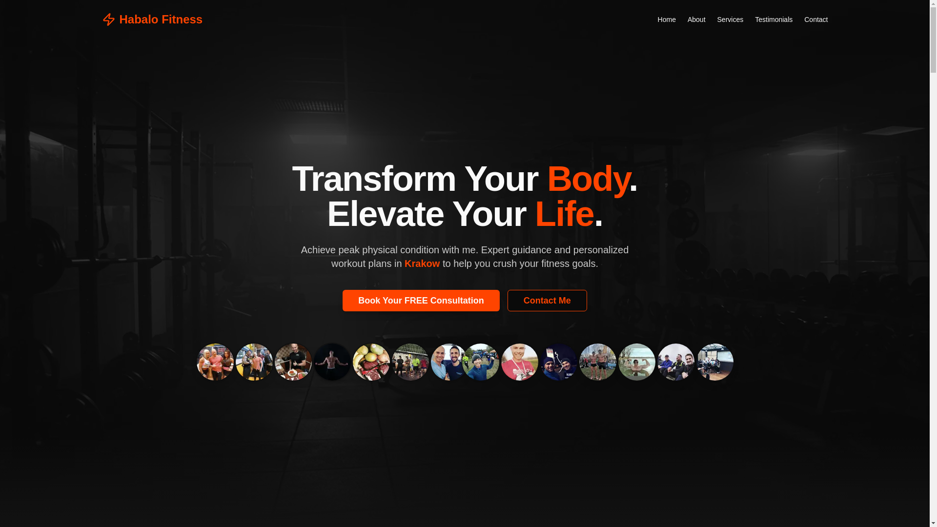 website screenshot of https://habalofitness.com/