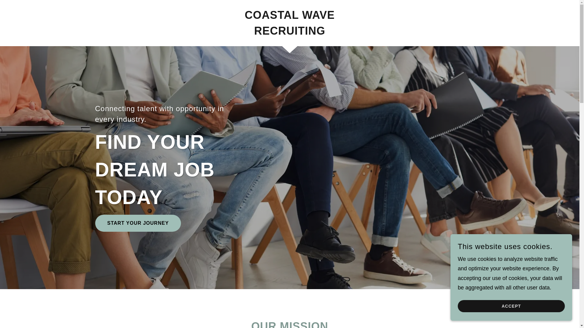 website screenshot of https://coastalwaverecruiting.com/