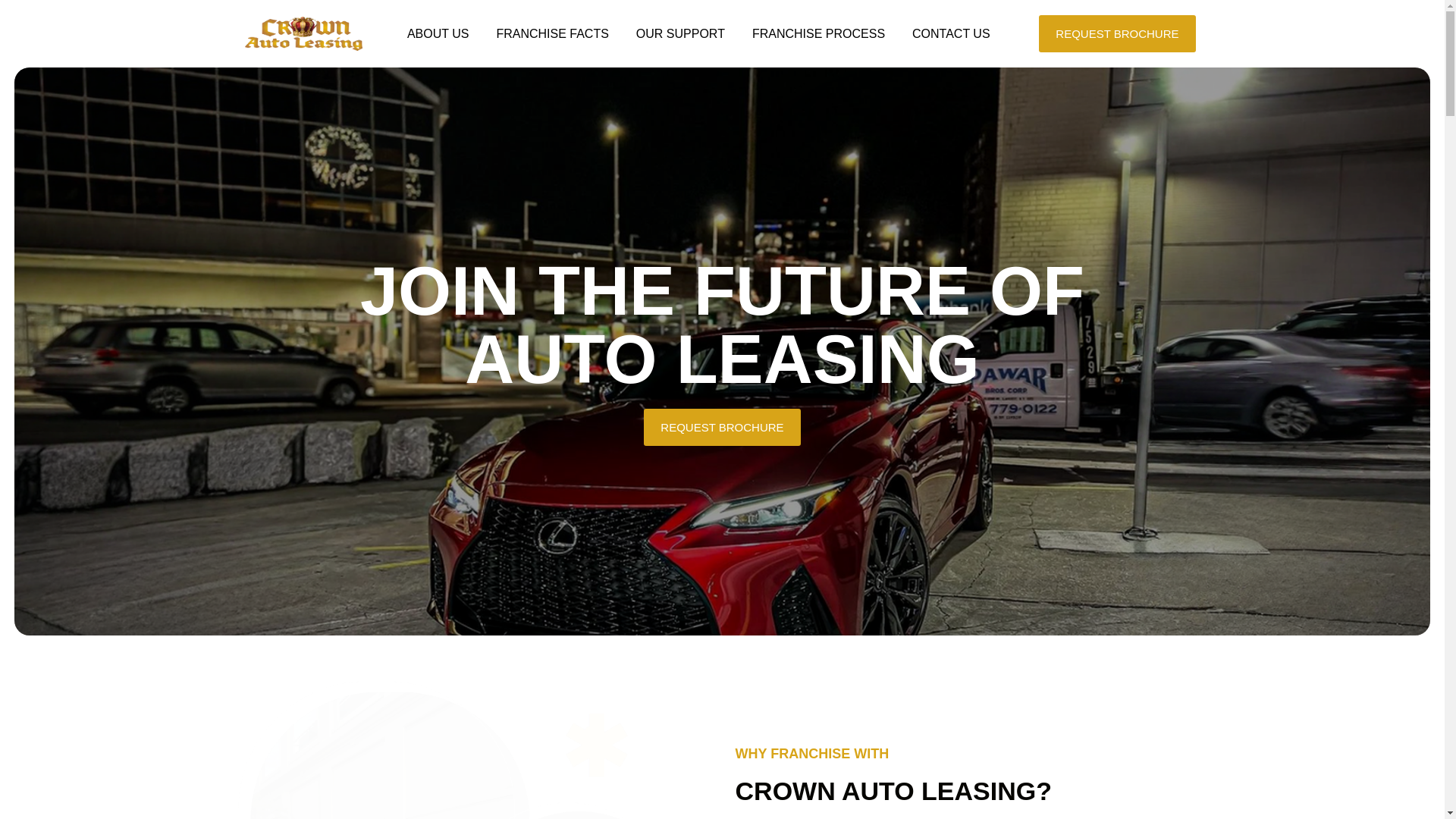 website screenshot of https://crownautofranchise.com/