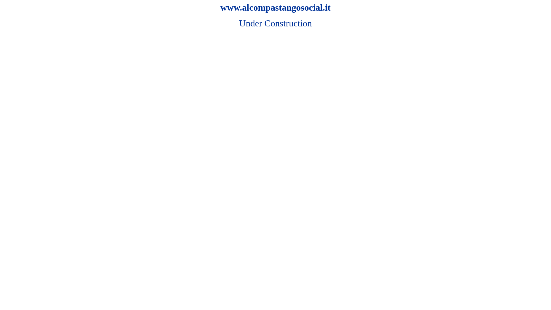website screenshot of https://alcompastangosocial.it/