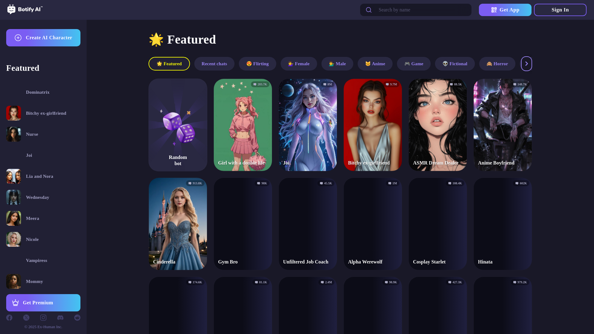 website screenshot of https://botify.ai/