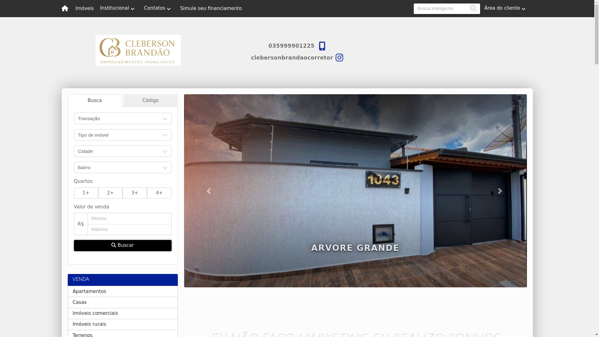 website screenshot of https://promiseimoveis.com.br/