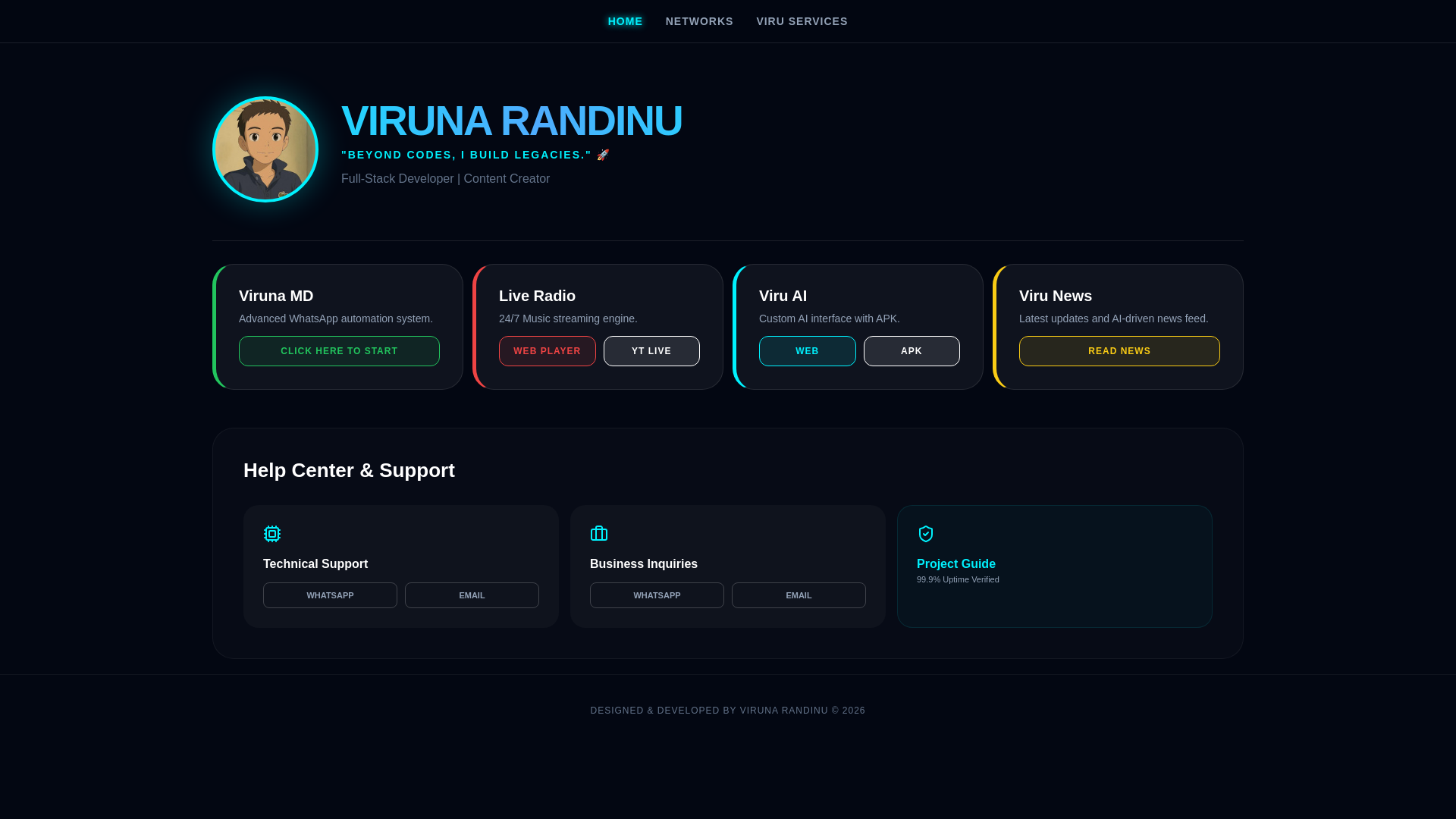 website screenshot of https://viruna.pages.dev/