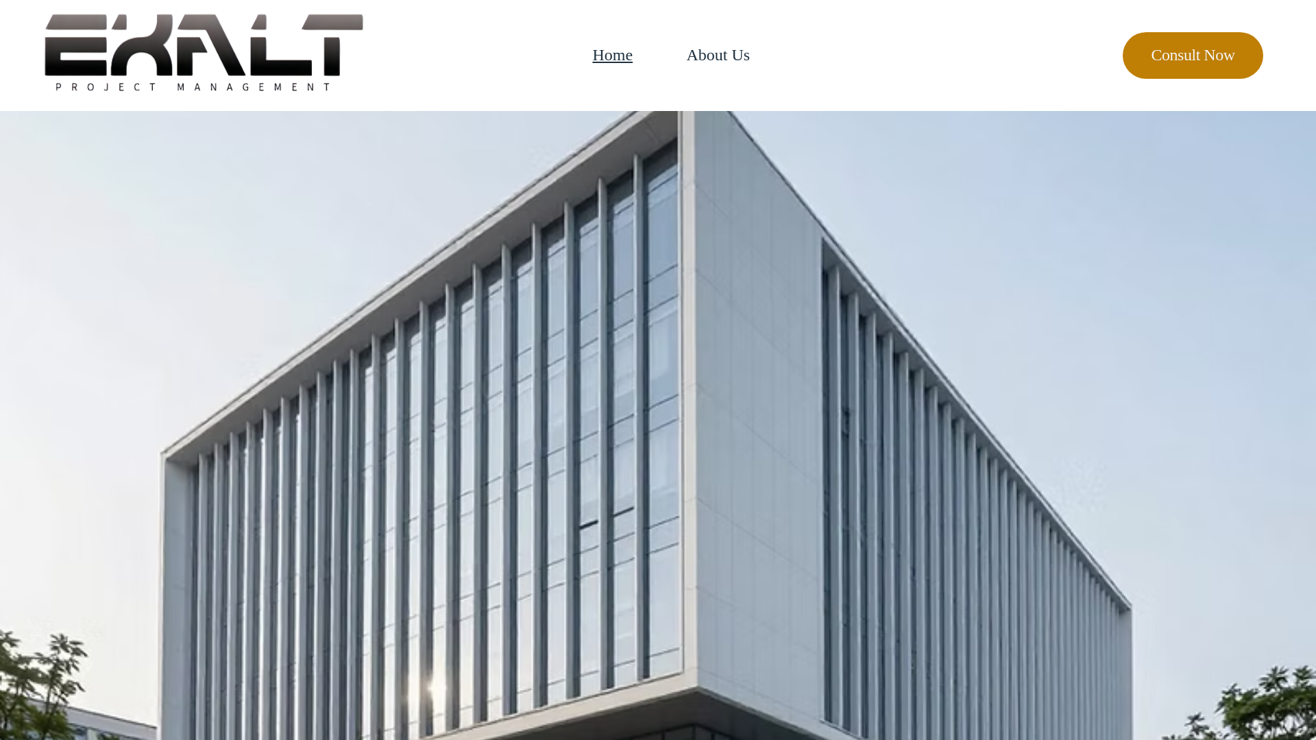 website screenshot of https://exaltproject.com