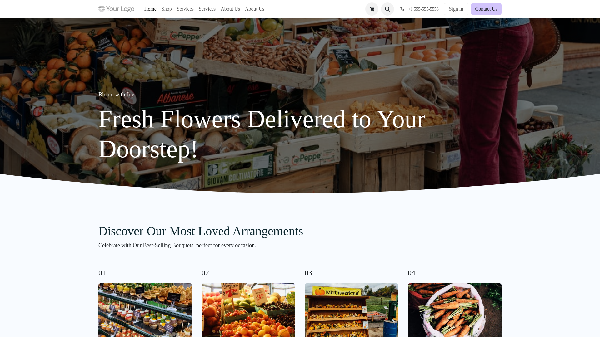 website screenshot of https://ggolives.org/