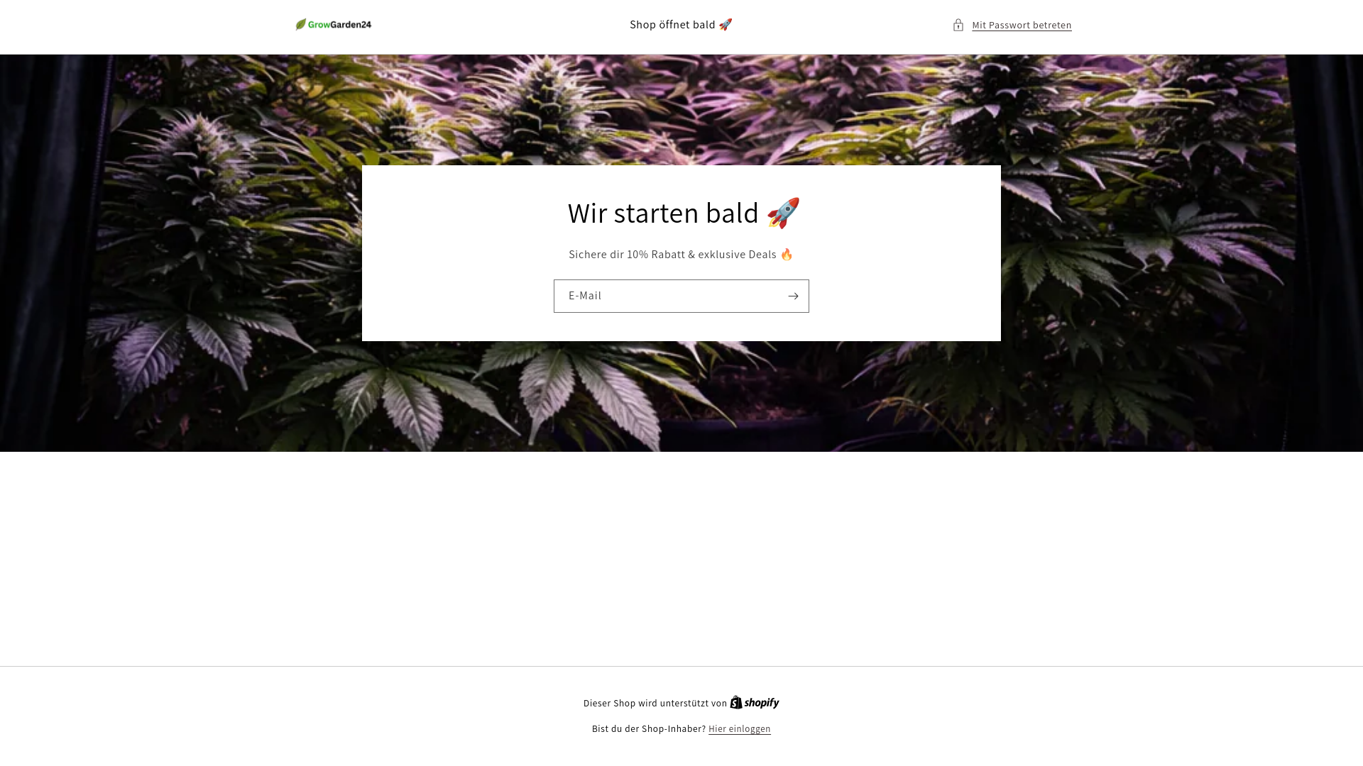 website screenshot of https://grow-garten24.de