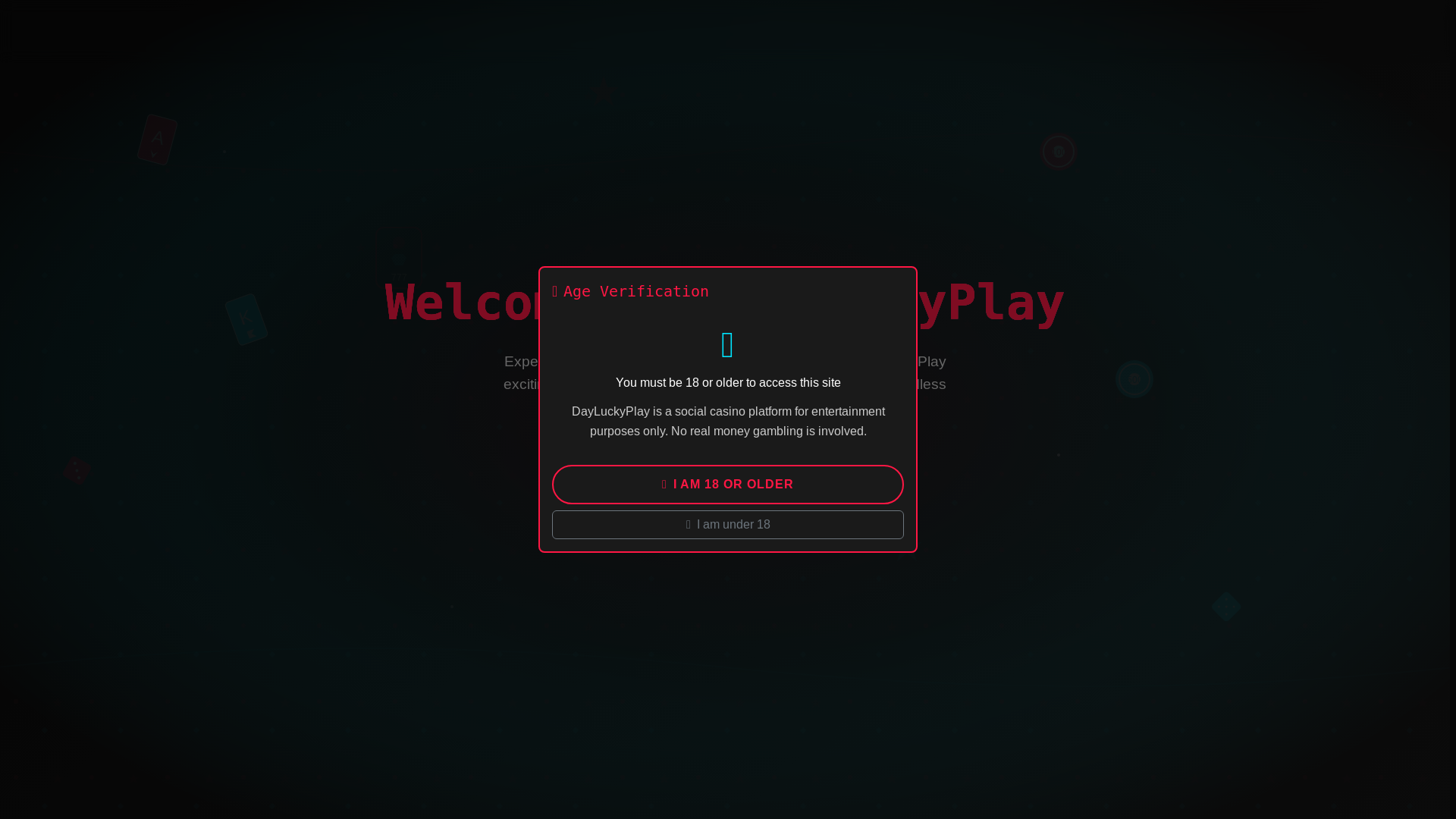 website screenshot of https://dayluckyplay.com/