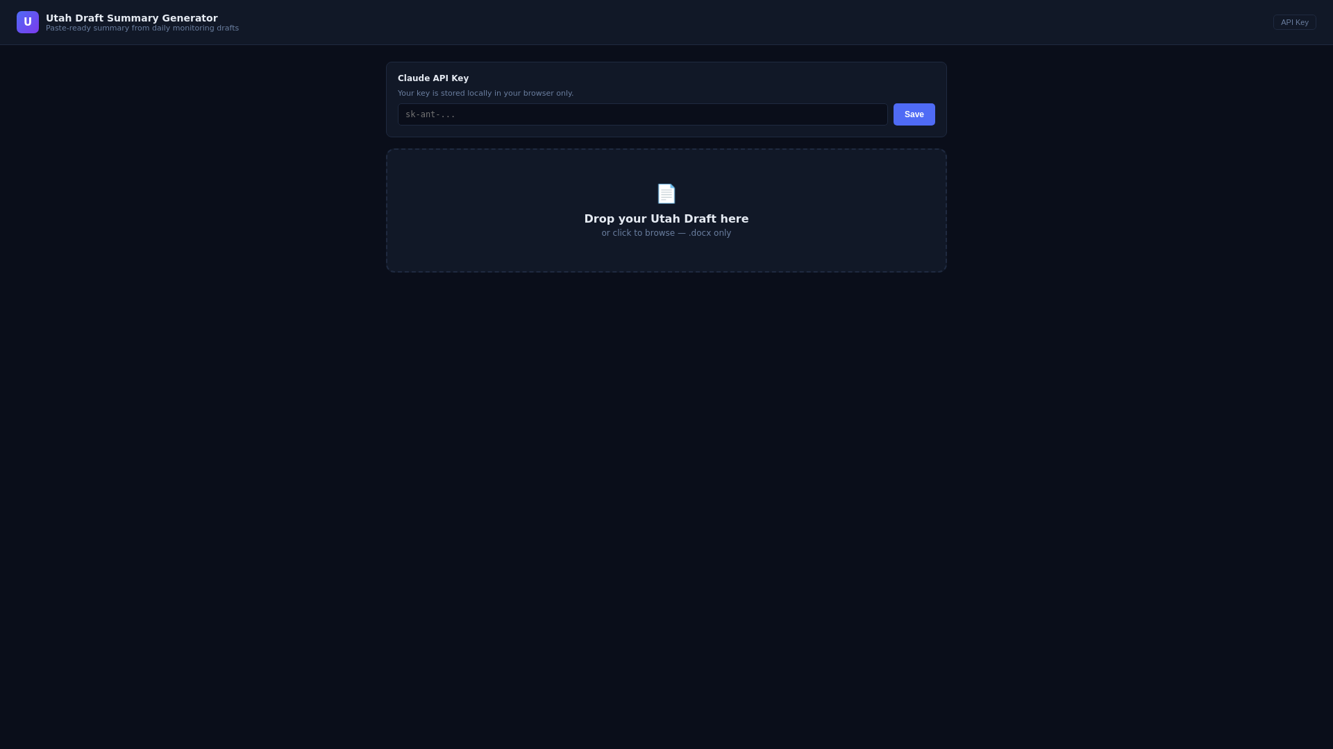 website screenshot of https://daily-summary-generator.pages.dev/