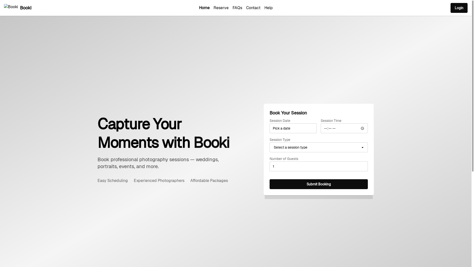 website screenshot of https://booki-2mj.pages.dev/