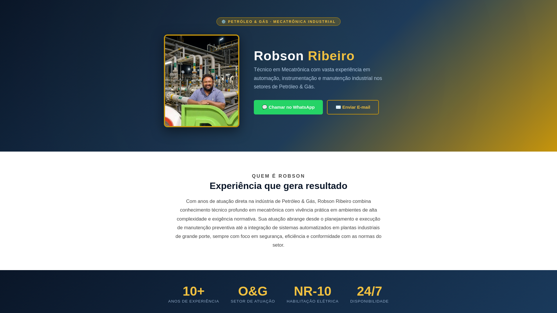website screenshot of https://ihmecatronica.com.br/