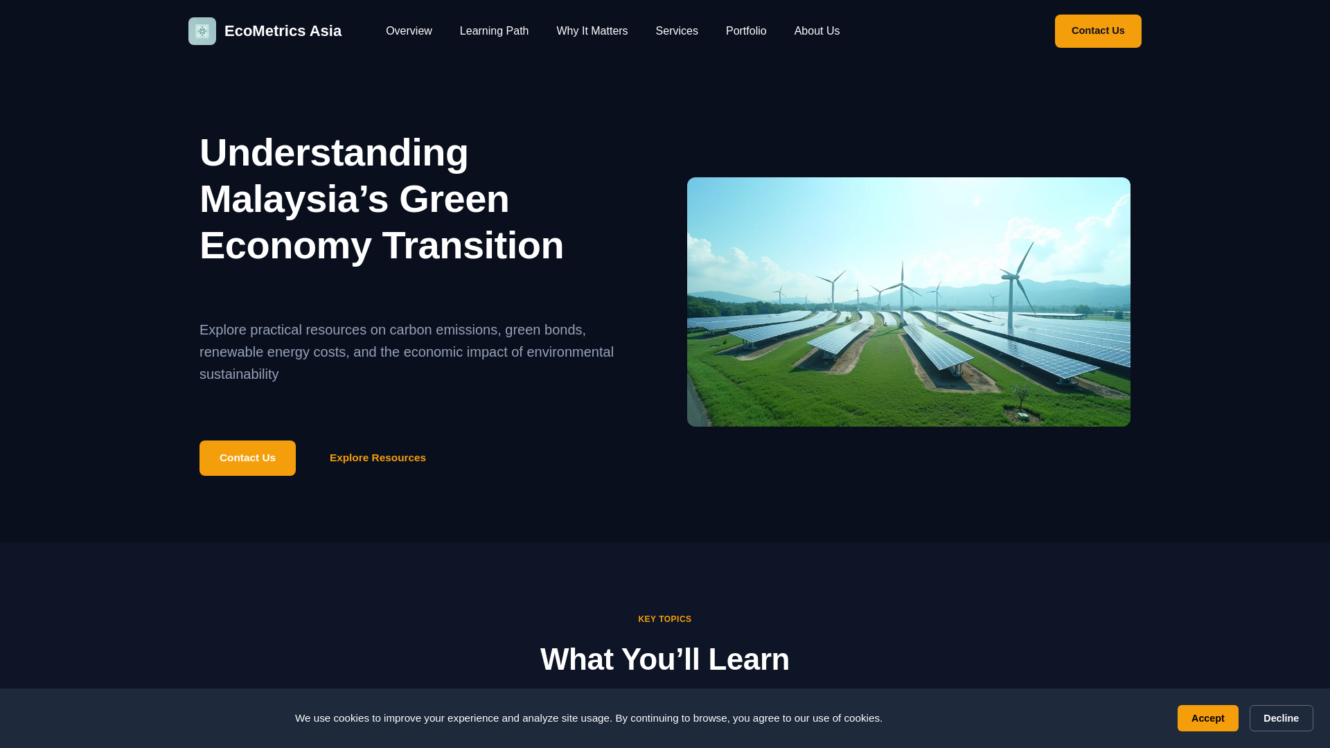 website screenshot of https://ecometricsasia.com/