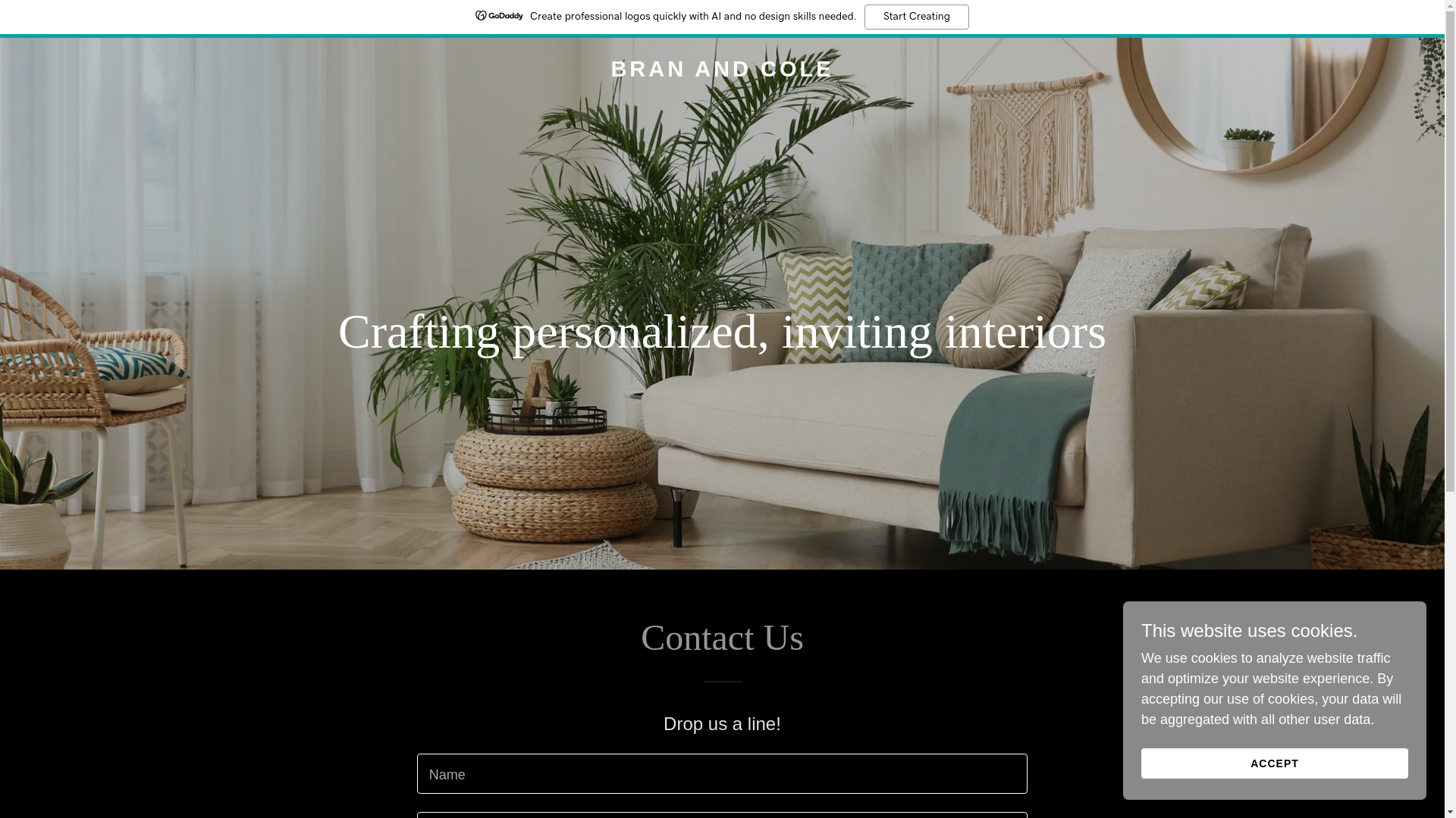 website screenshot of https://branandcole.com/