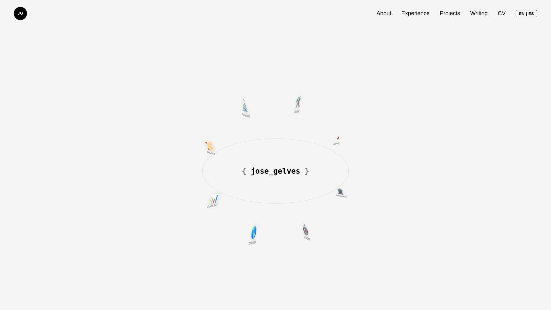 website screenshot of https://josegelves.com