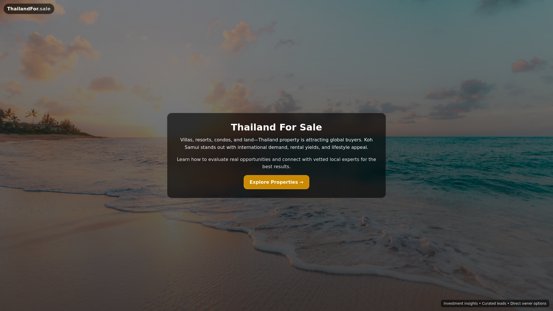 website screenshot of https://thailandfor.sale/