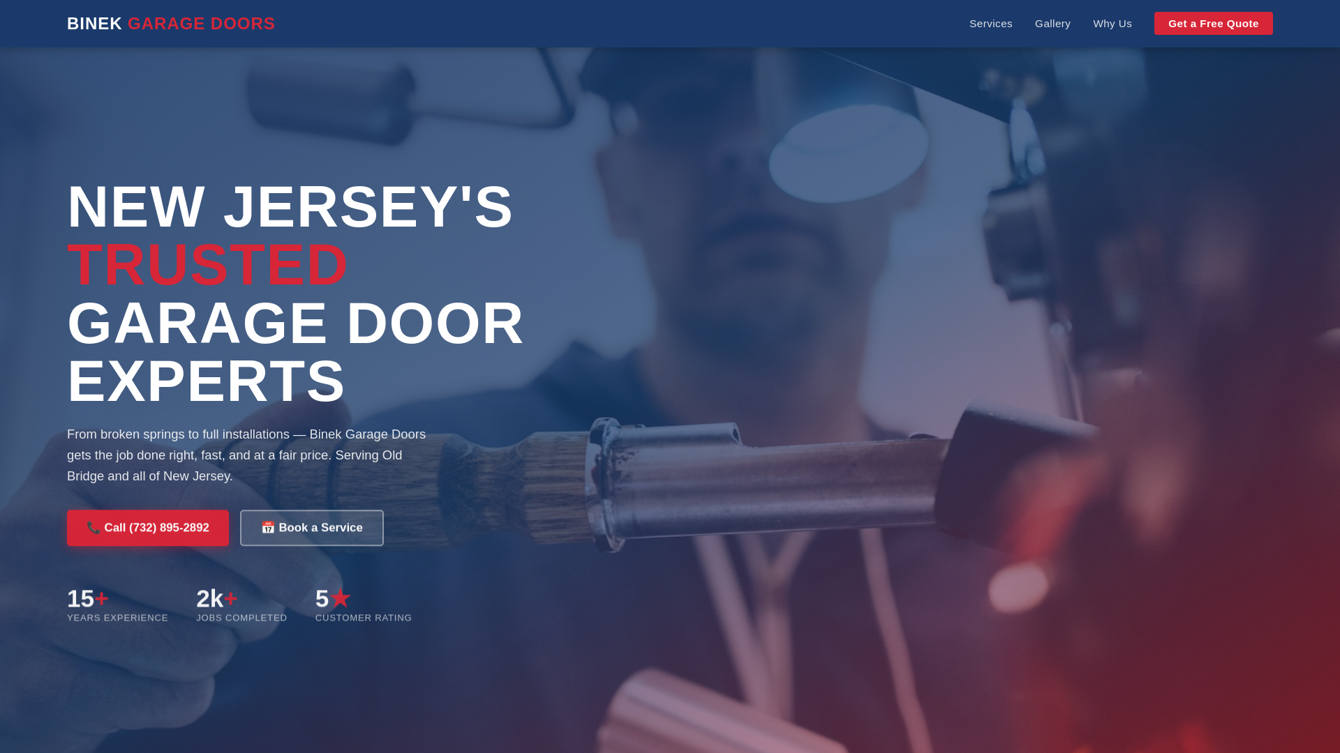 website screenshot of https://binekgaragedoors.pages.dev/
