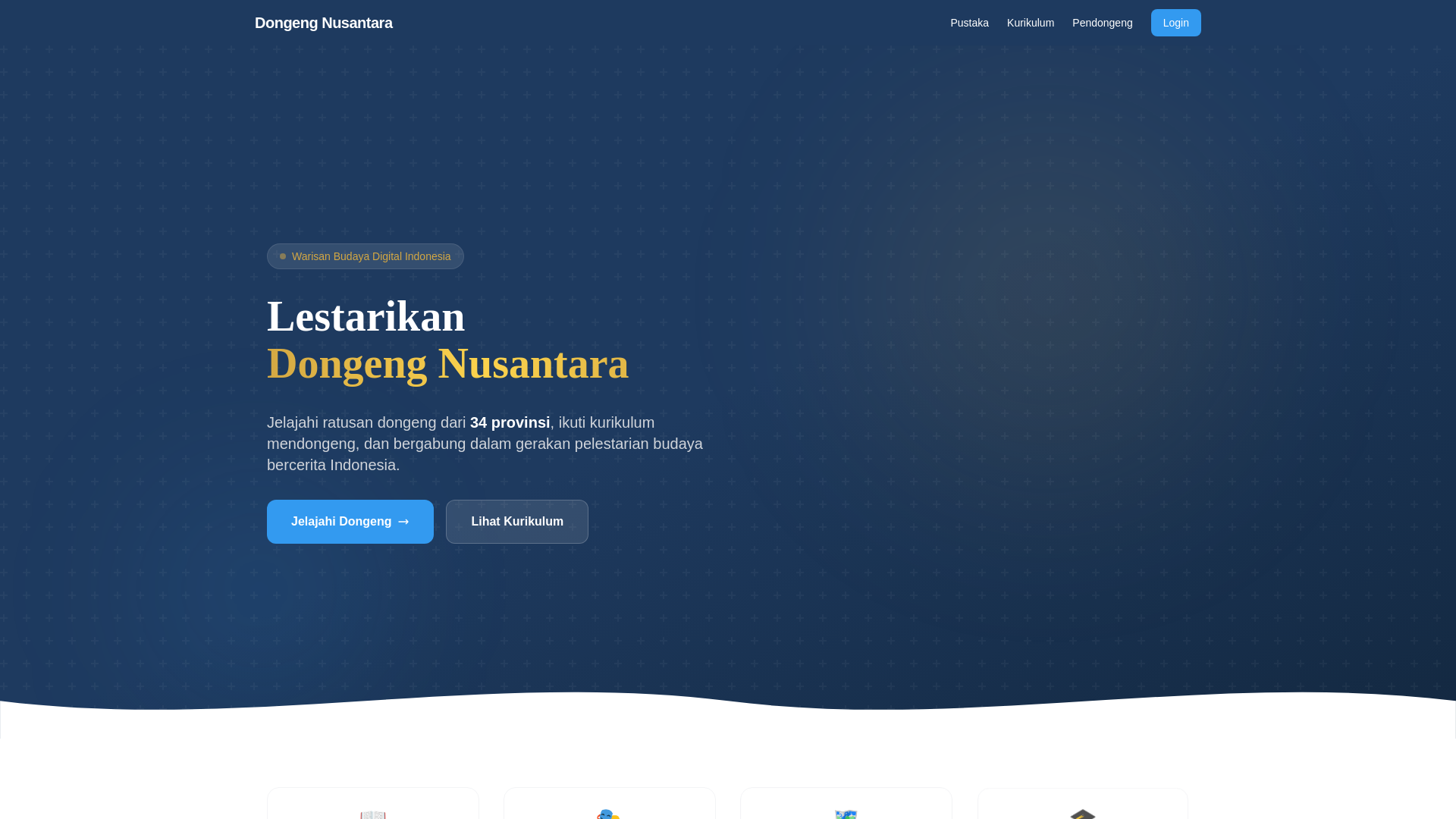 website screenshot of https://dongeng-nusantara.pages.dev/