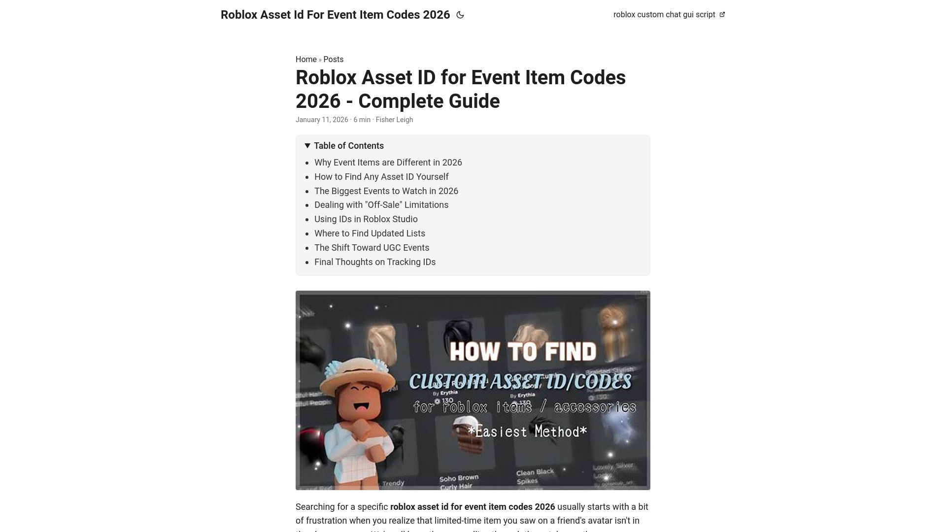 website screenshot of https://robloxassetidforeventitemcodes2026.pages.dev/