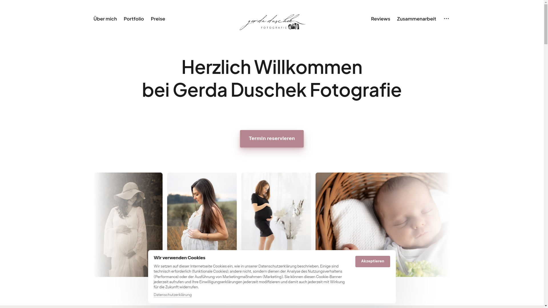 website screenshot of https://fotoduschek.at/