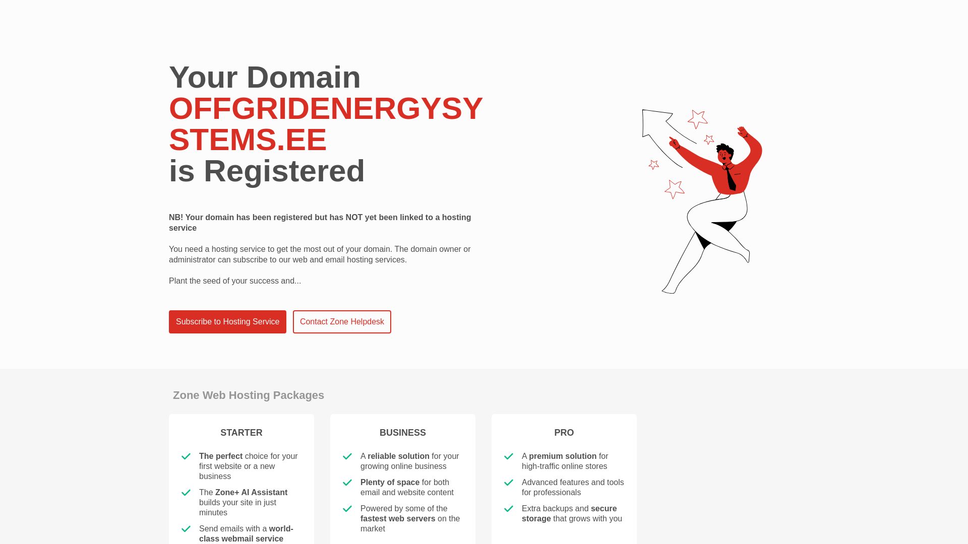 website screenshot of https://offgridenergysystems.ee/
