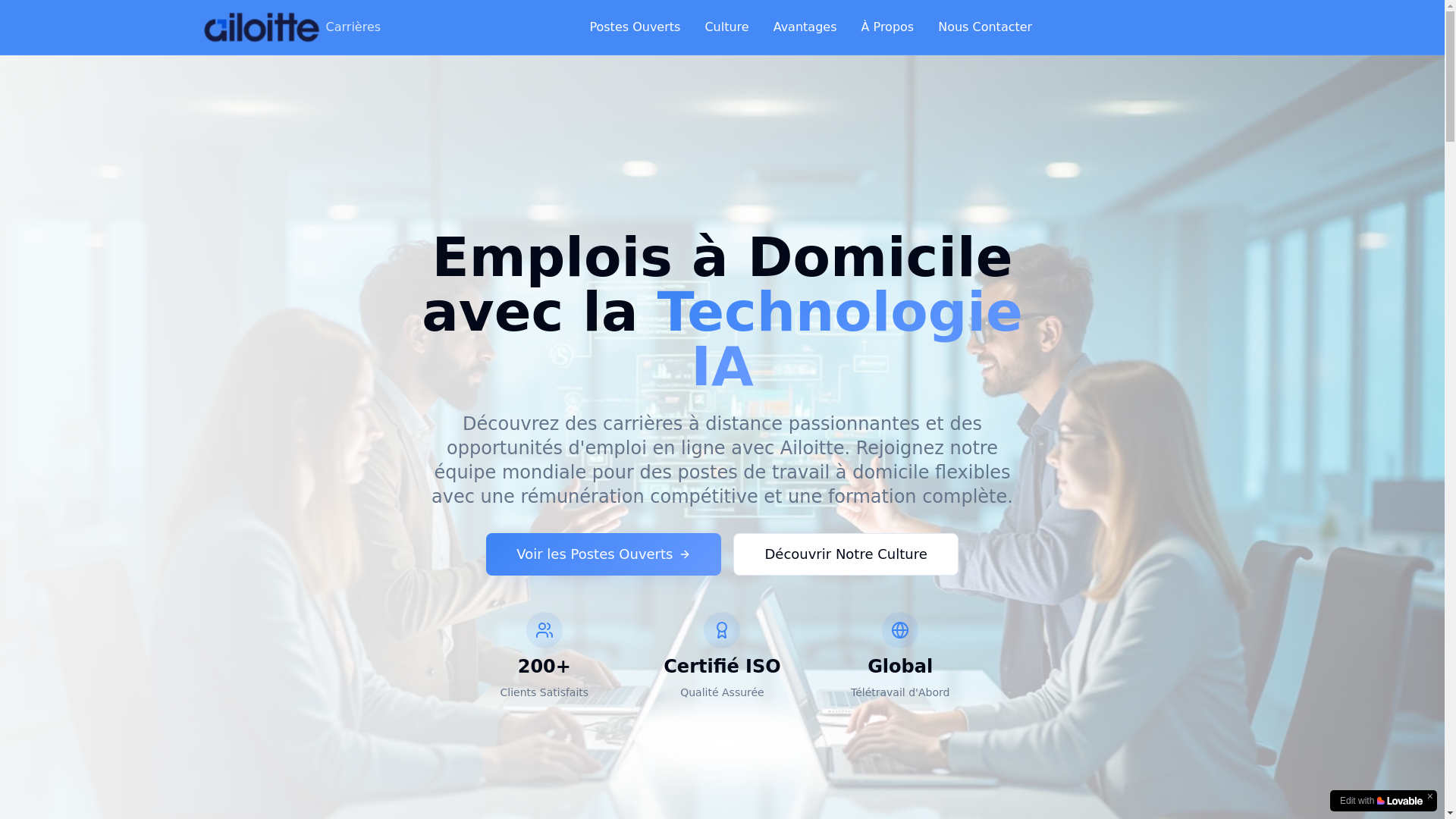 website screenshot of https://ailoittecarriere.com/