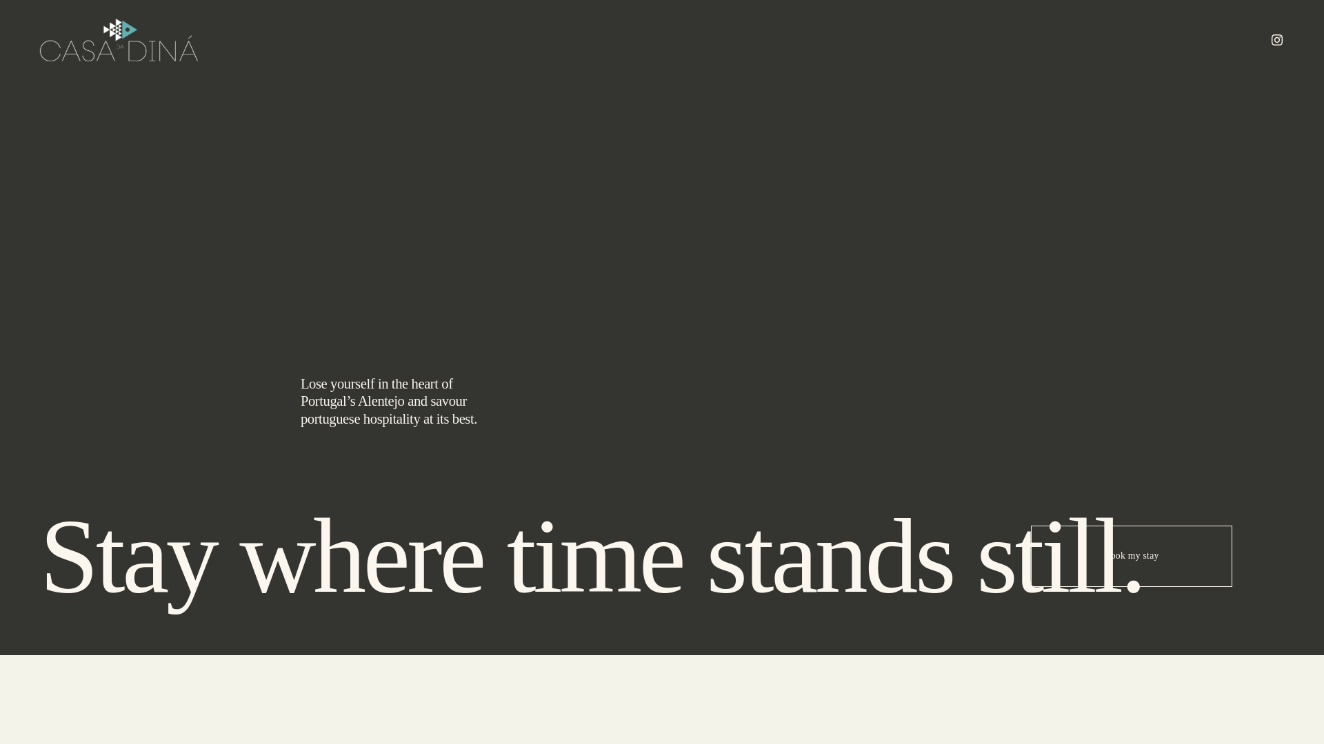 website screenshot of https://casadadina.pt/