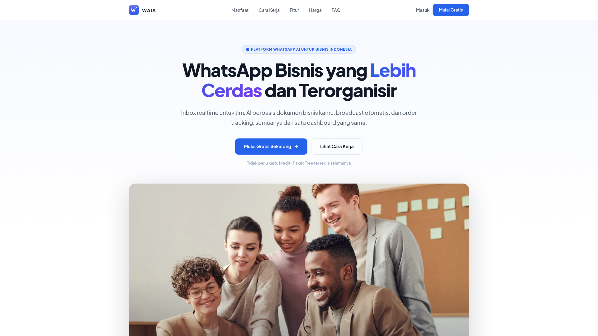 website screenshot of https://waia.biz.id/