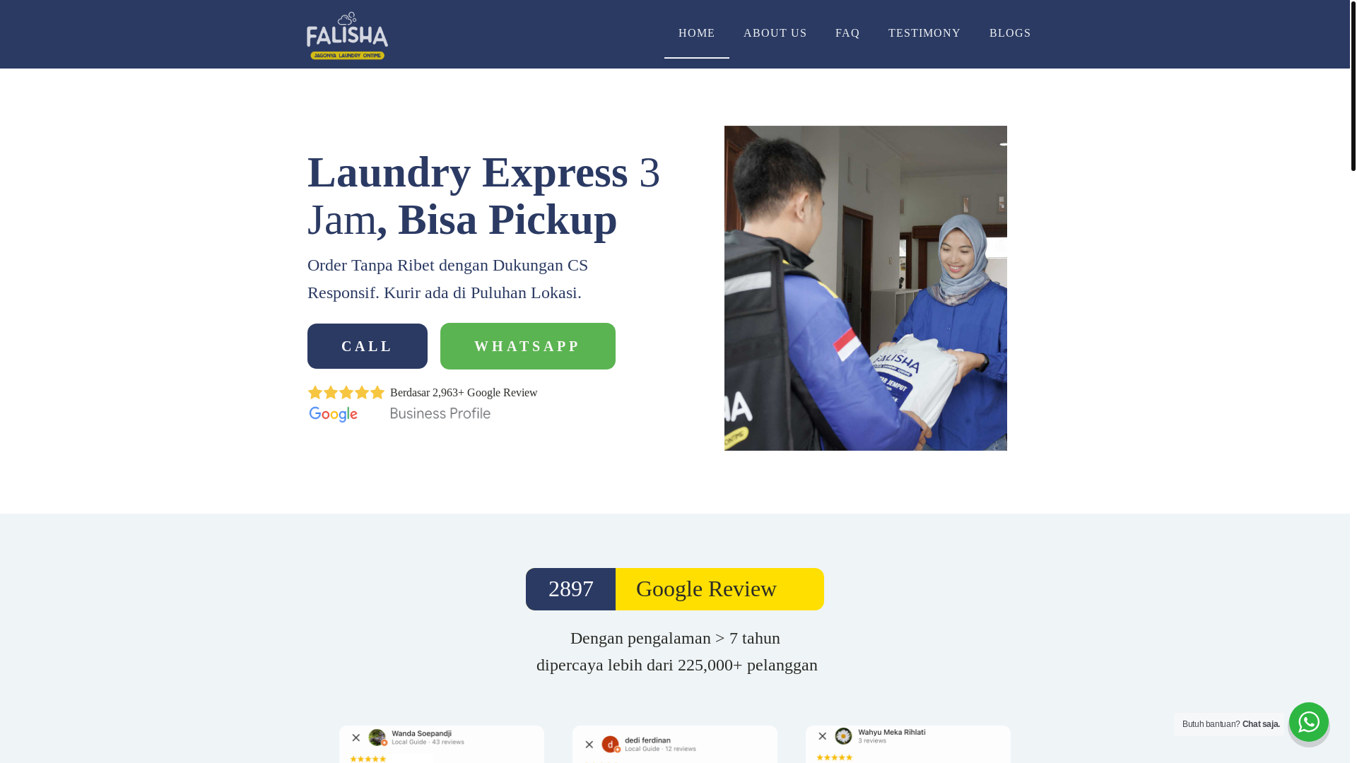 website screenshot of https://falishalaundry.pages.dev/
