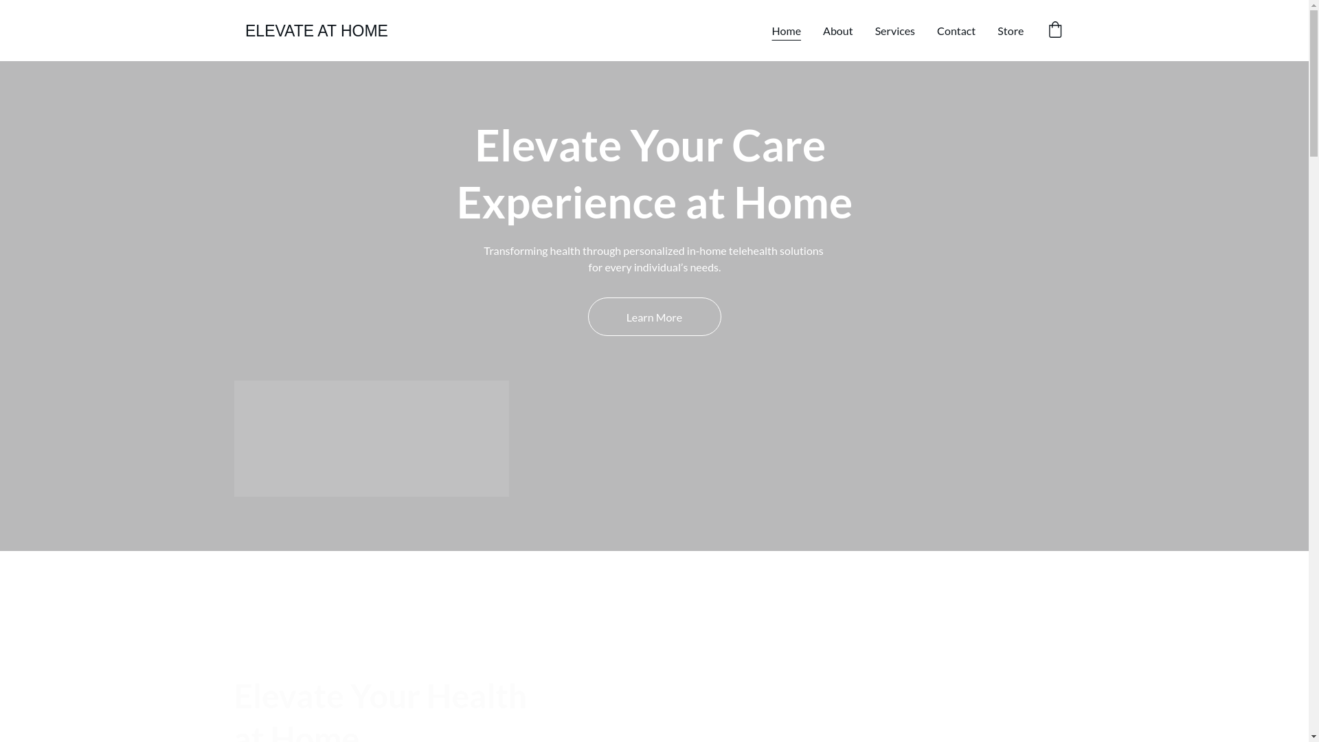 website screenshot of https://elevateathomecare.com/