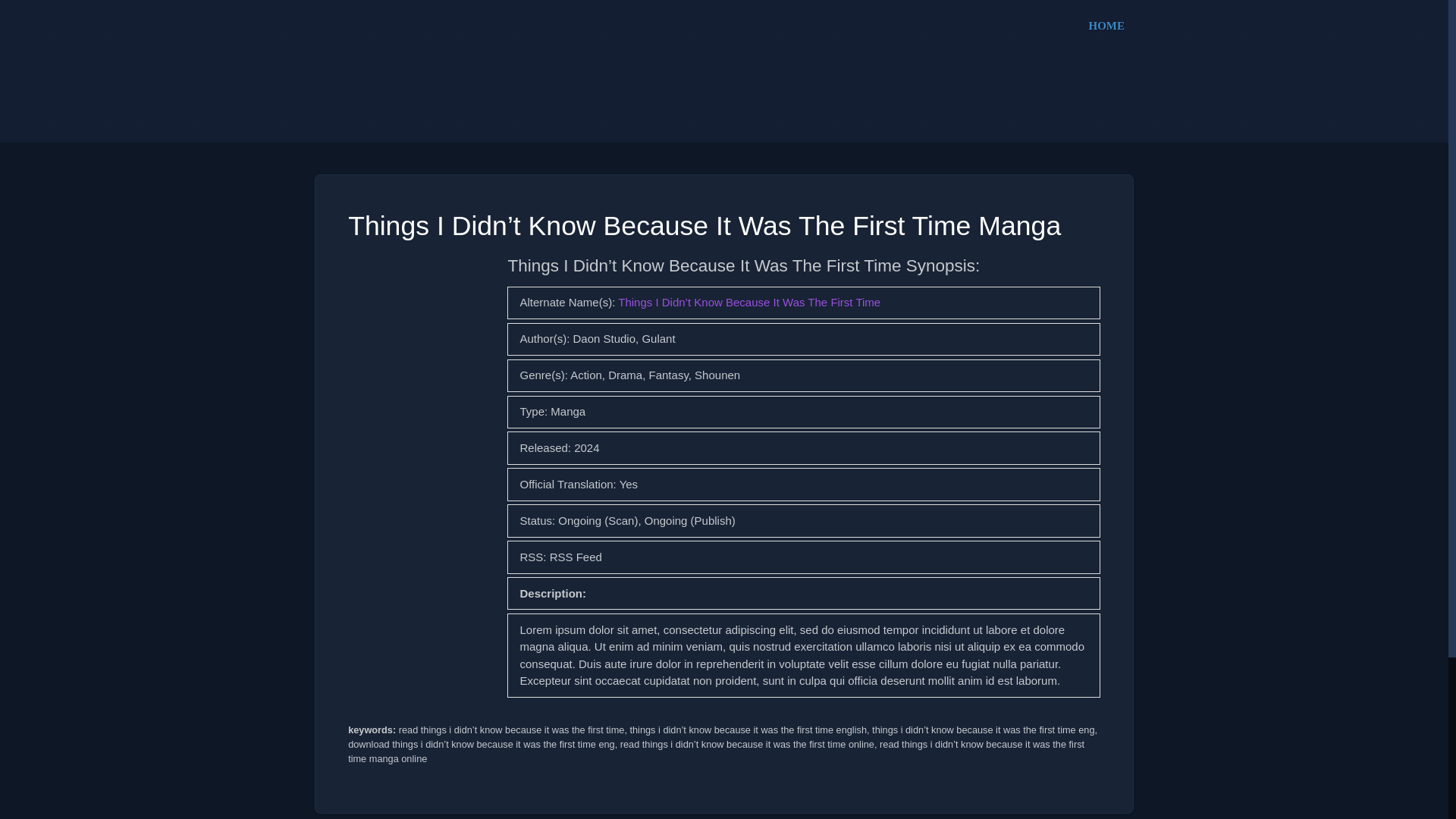 website screenshot of https://thingsididntknowbecauseitwasthefirsttime.art/