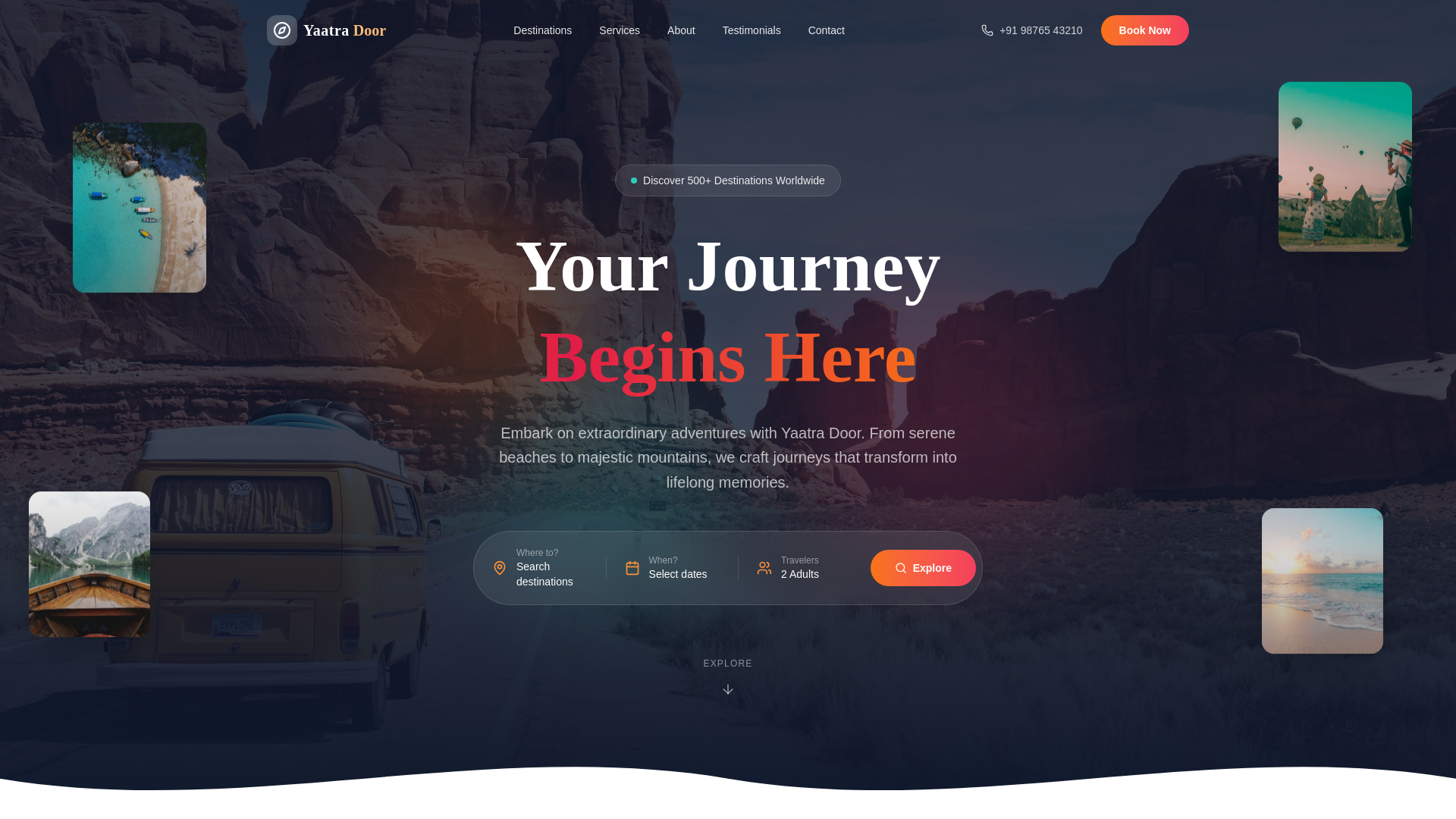 website screenshot of https://travel-demo-web-2.pages.dev/