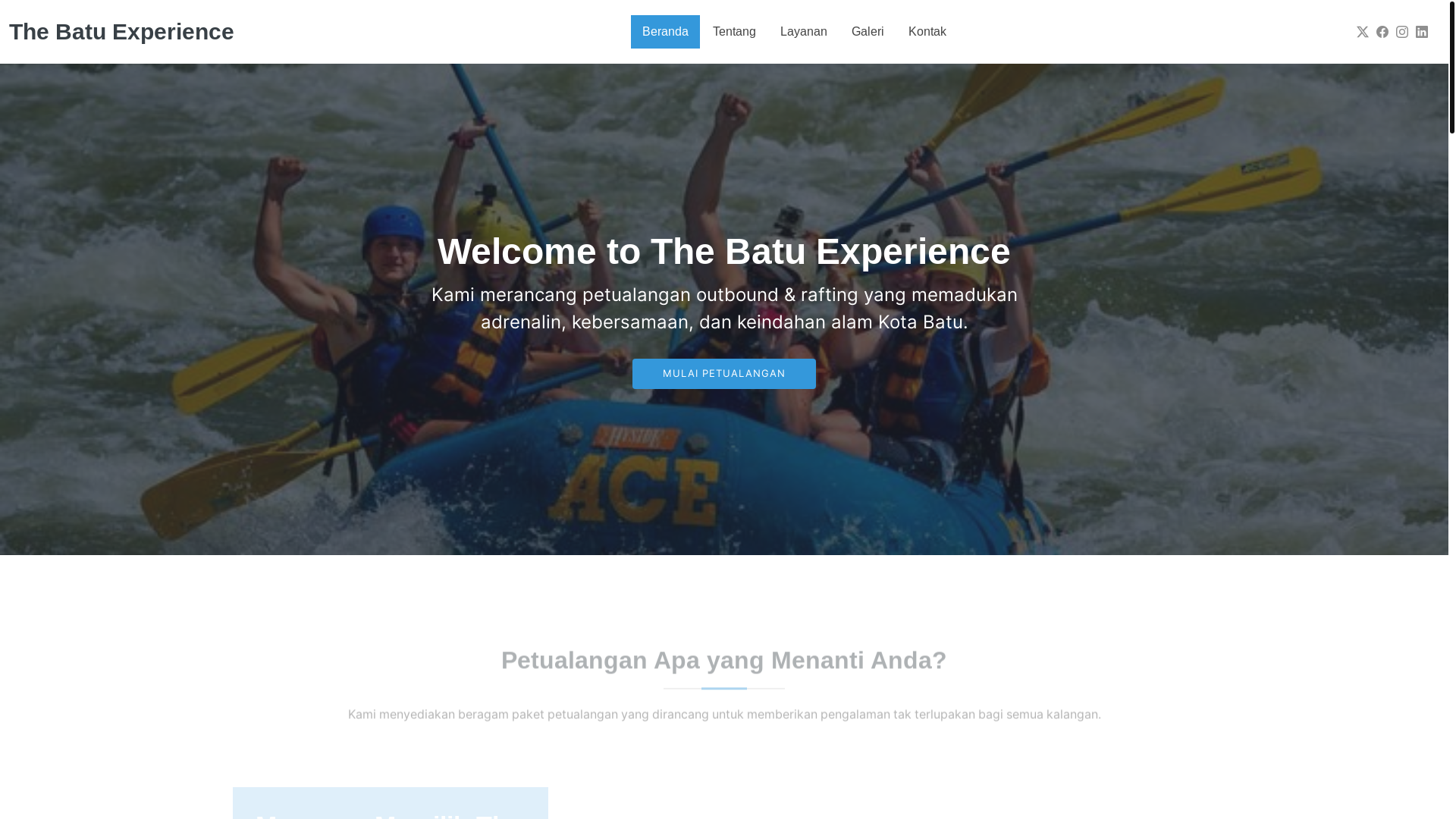 website screenshot of https://thebatuexperience.pages.dev/