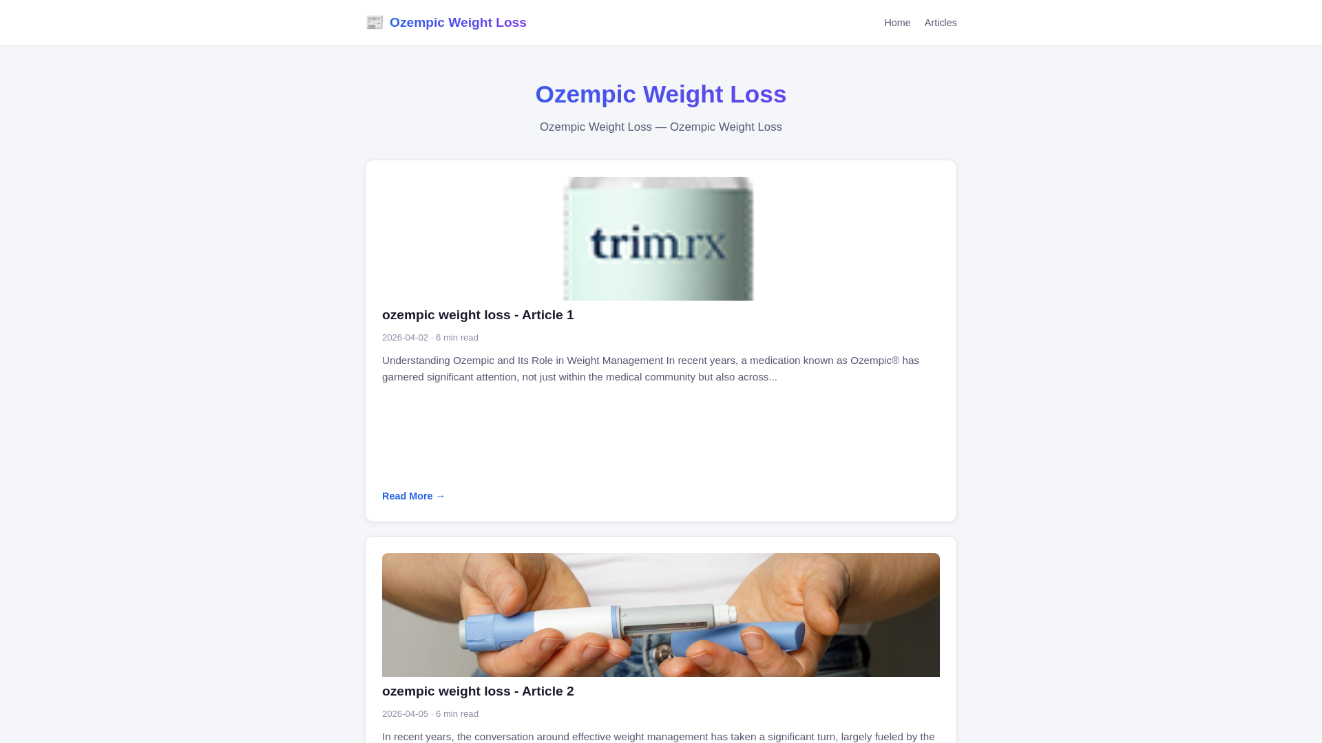 website screenshot of https://ozempic-weight-loss.pages.dev/