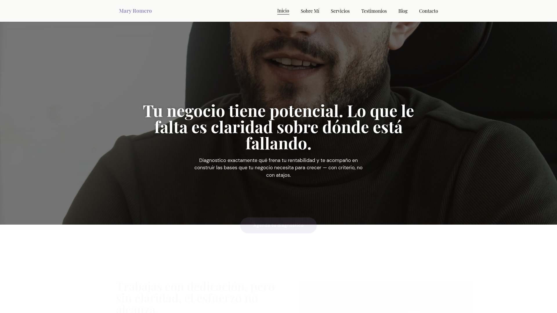 website screenshot of https://maryromeronavarro.com/