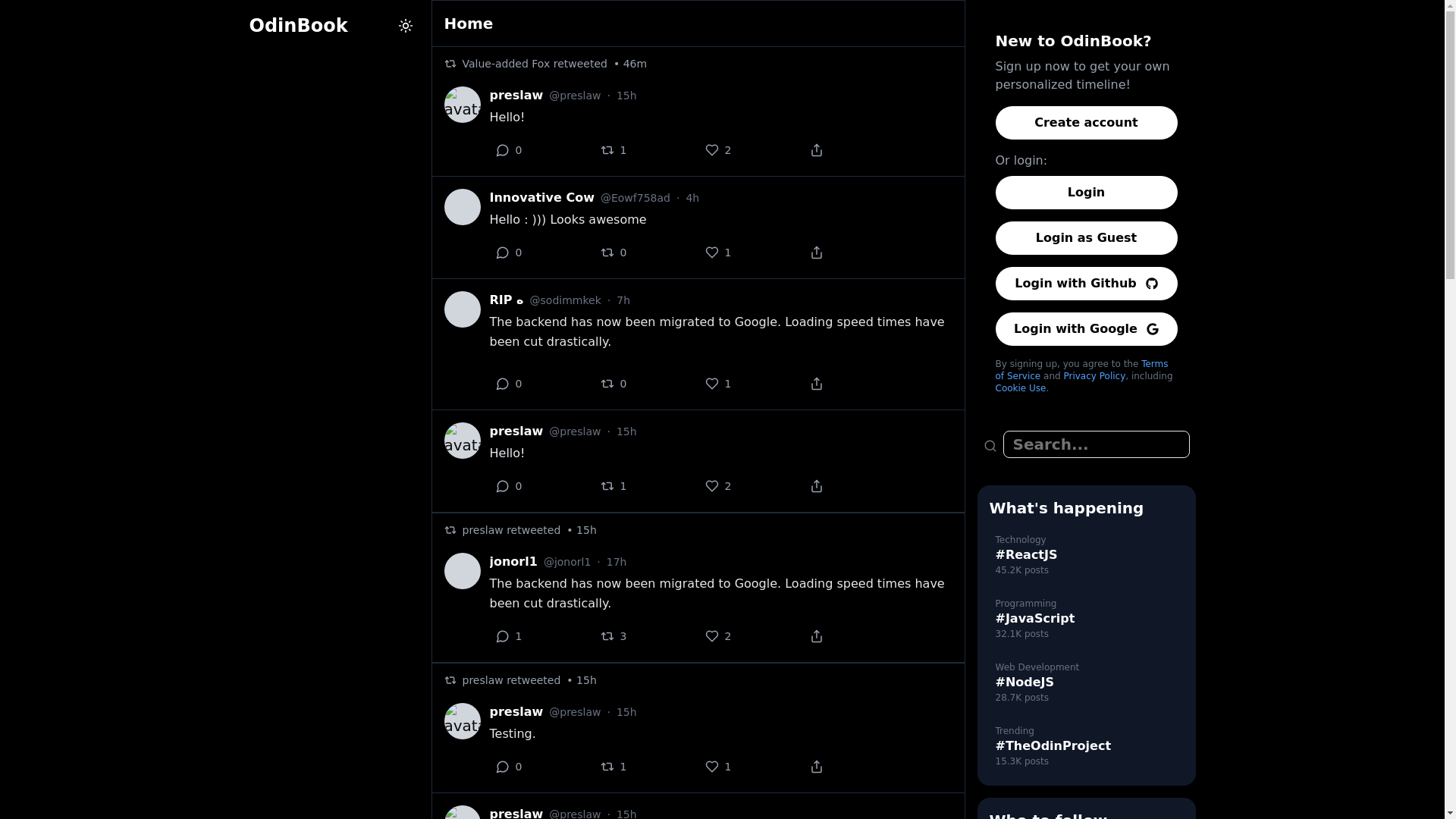 website screenshot of https://odin-book.pages.dev/