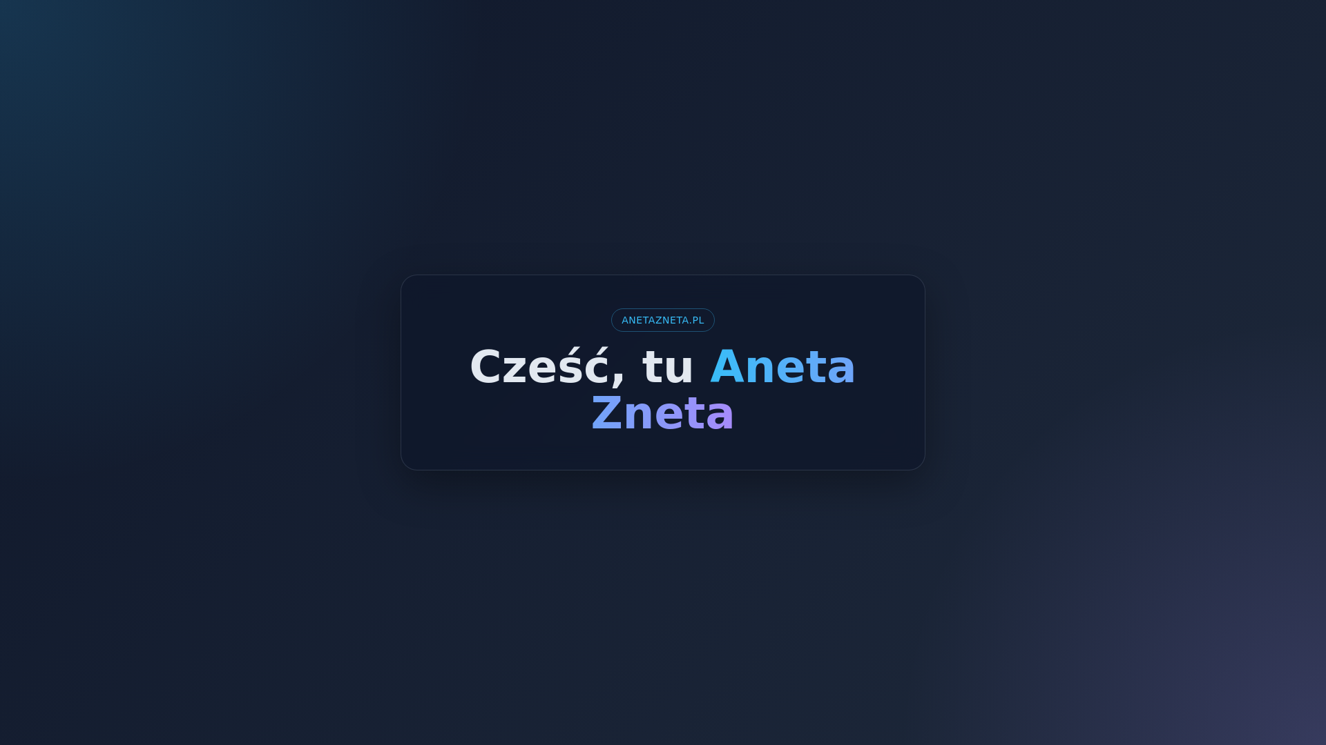 website screenshot of https://anetazneta.pl/