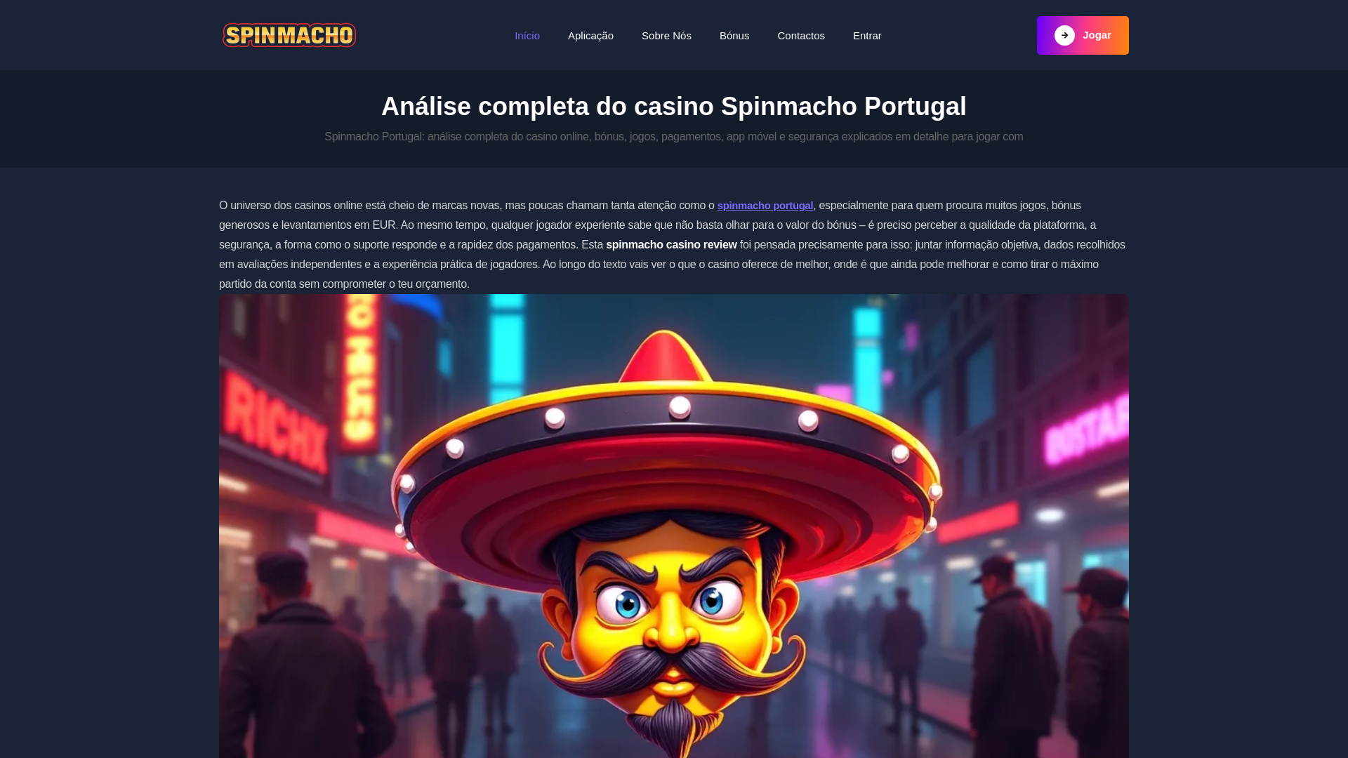 website screenshot of https://spin-machocasino-pt.pages.dev/