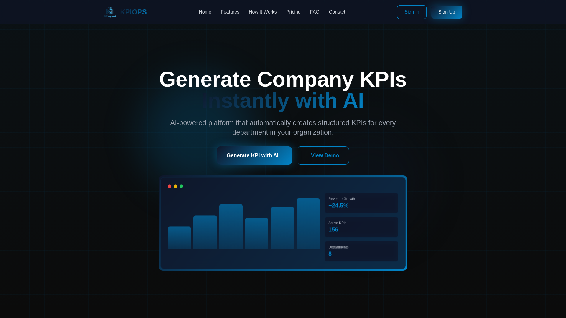 website screenshot of https://kpiops.web.id/