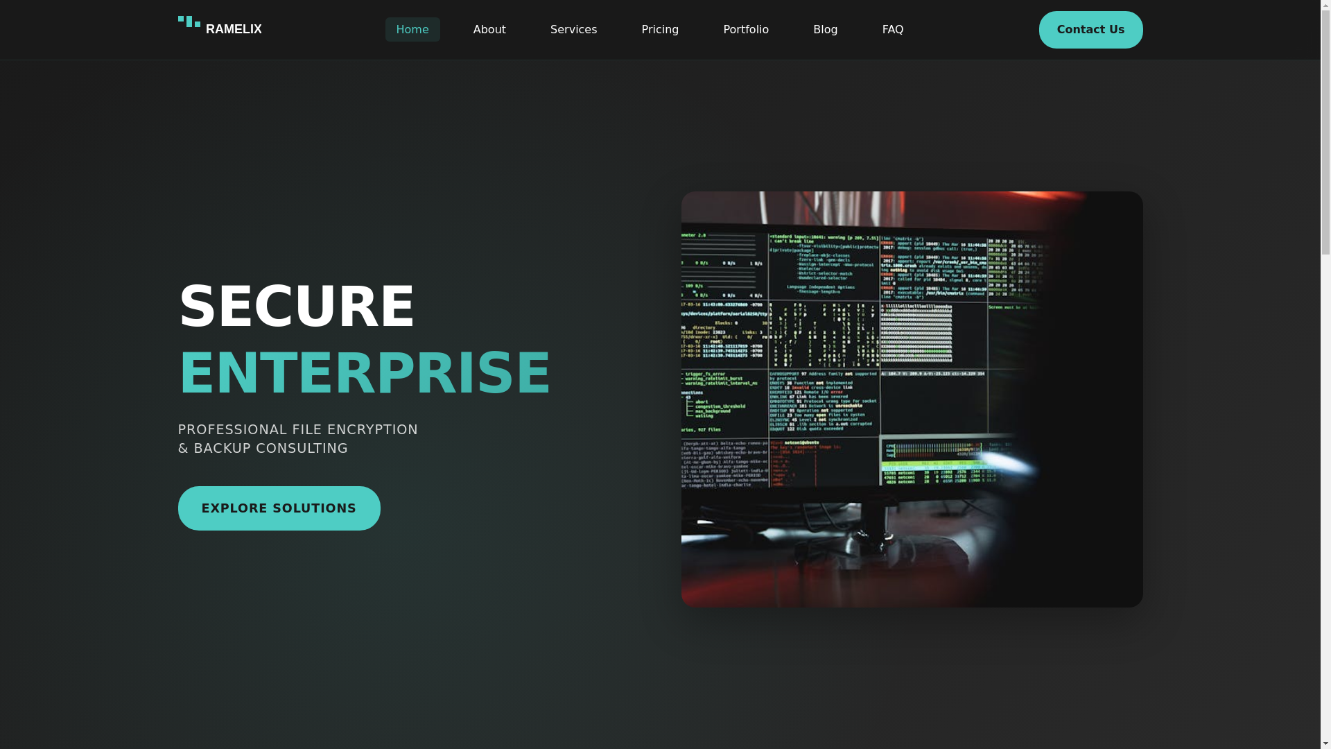 website screenshot of https://ramelix.com/