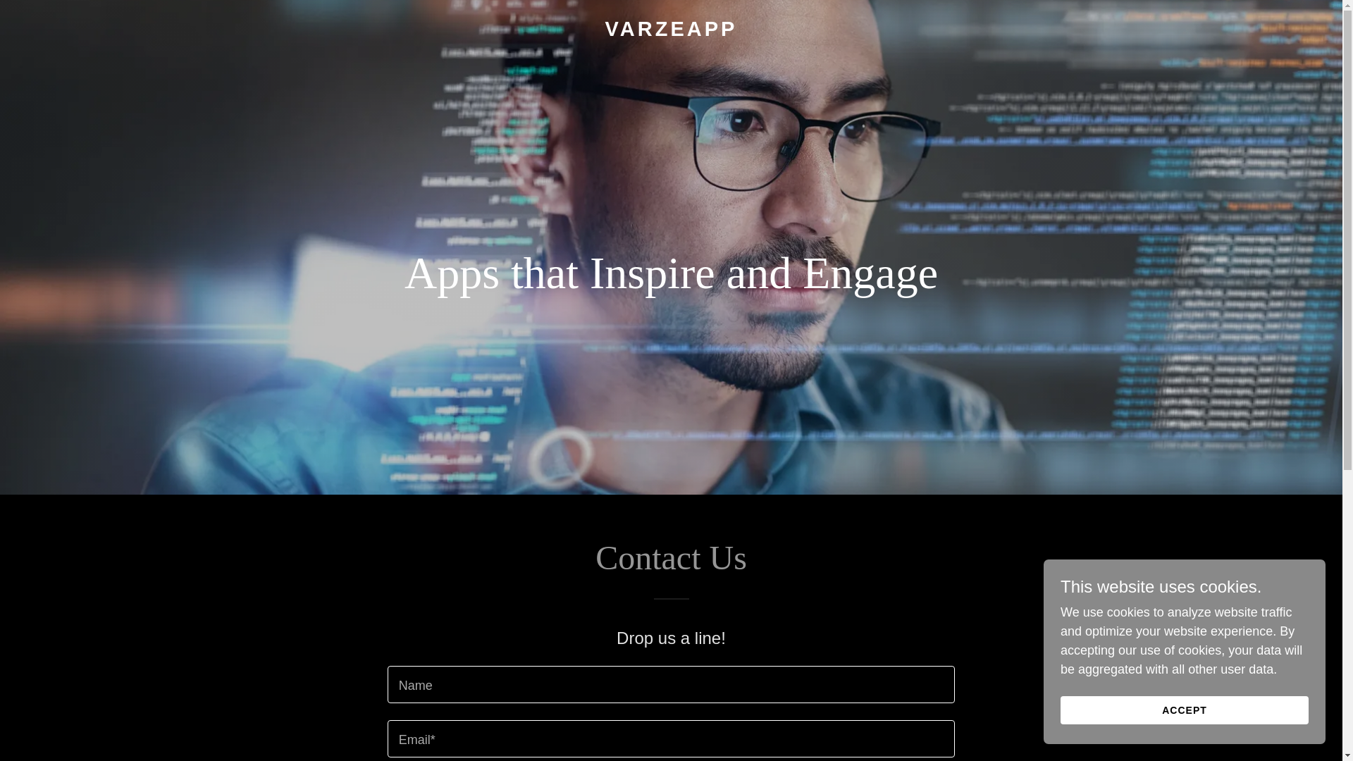 website screenshot of https://varzeapp.com/