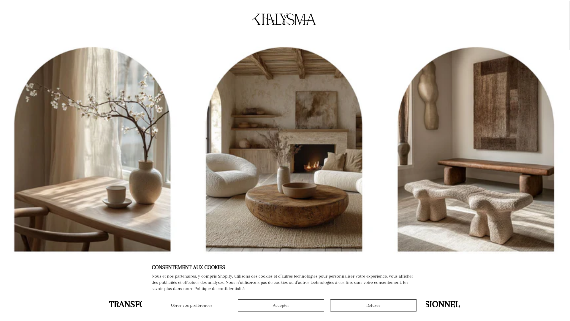 website screenshot of https://khalyisma.fr/