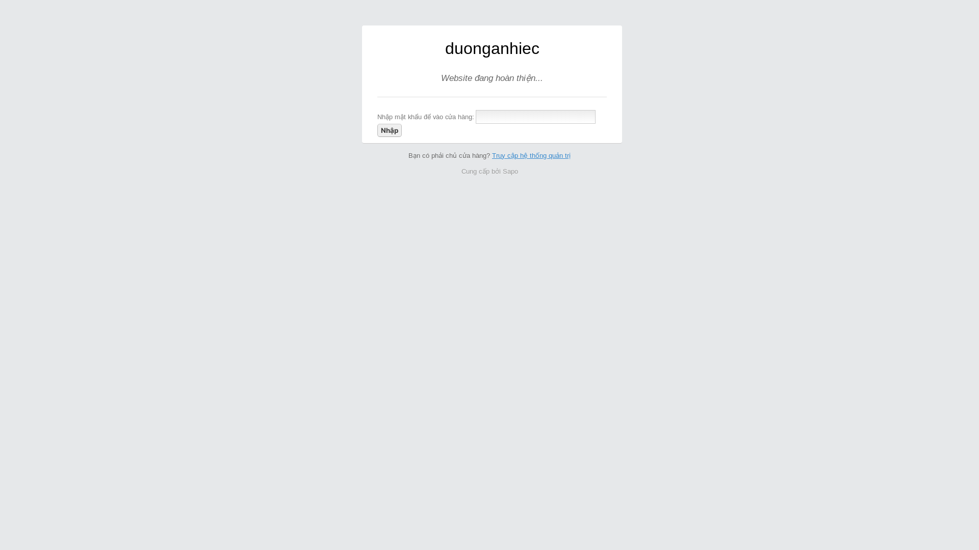 website screenshot of https://duonganhiec.com.vn/