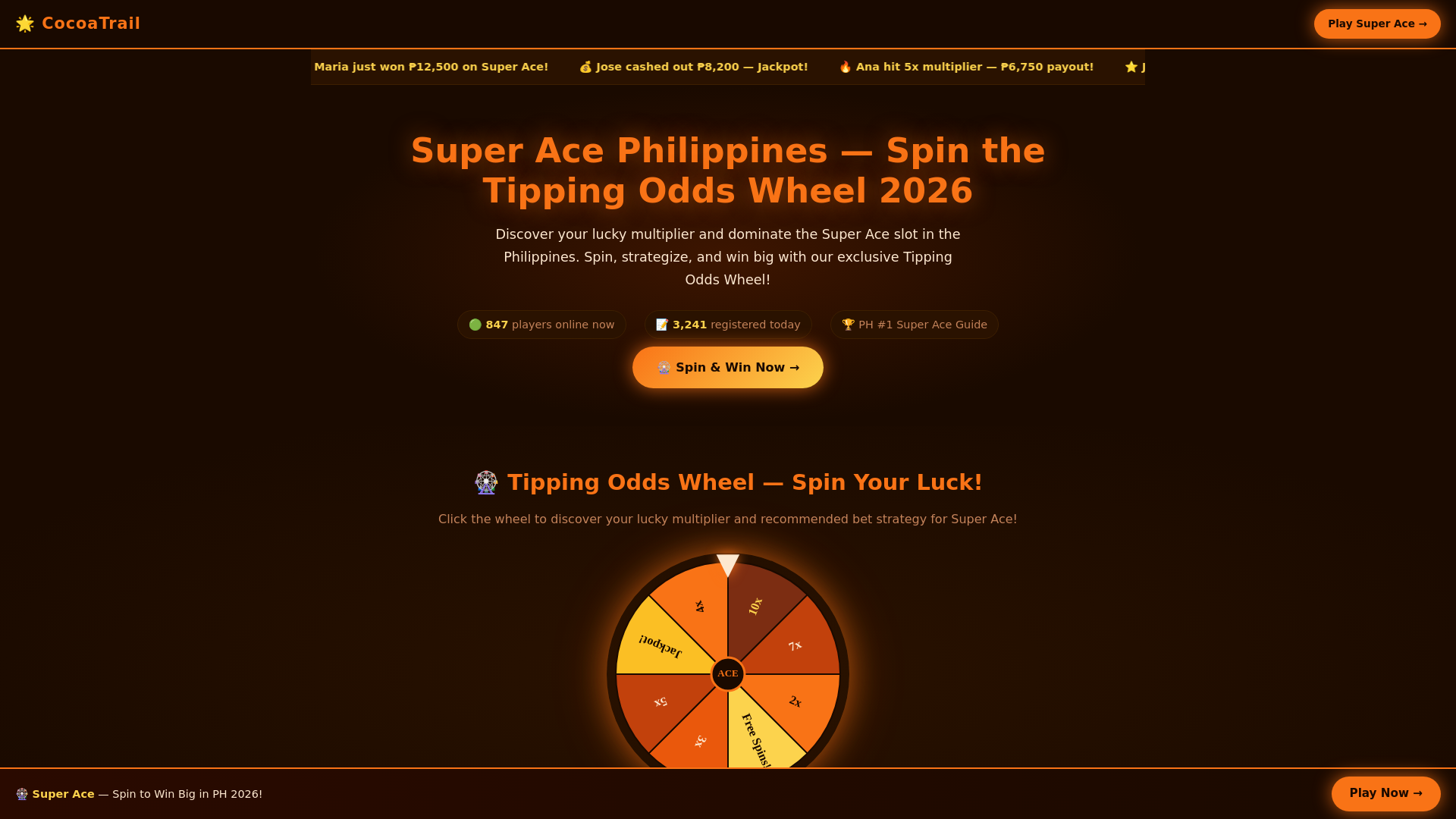 website screenshot of https://onthecocoatrail-com-9rn.pages.dev/