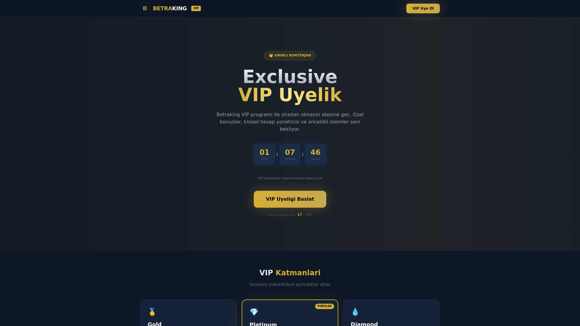 website screenshot of https://betraking.xyz/