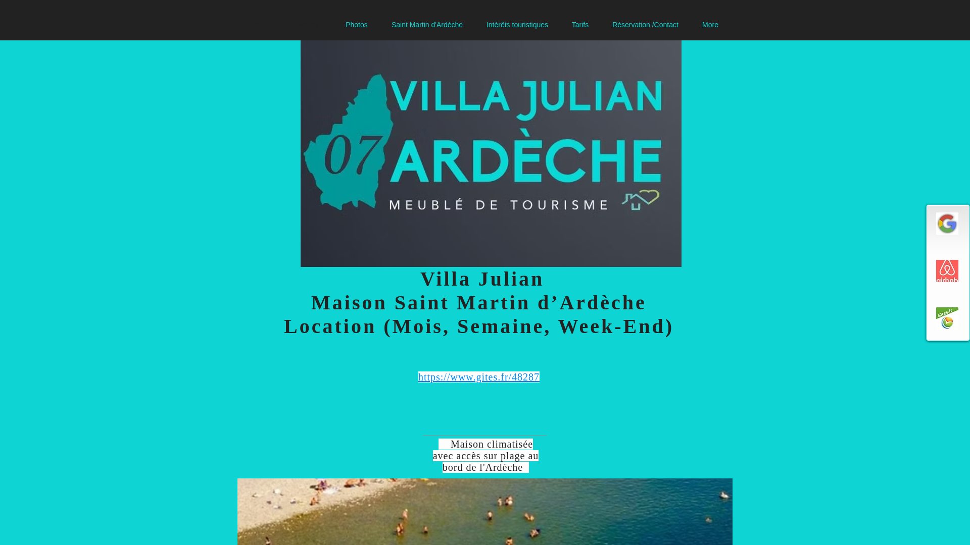 website screenshot of https://villajulian.fr/