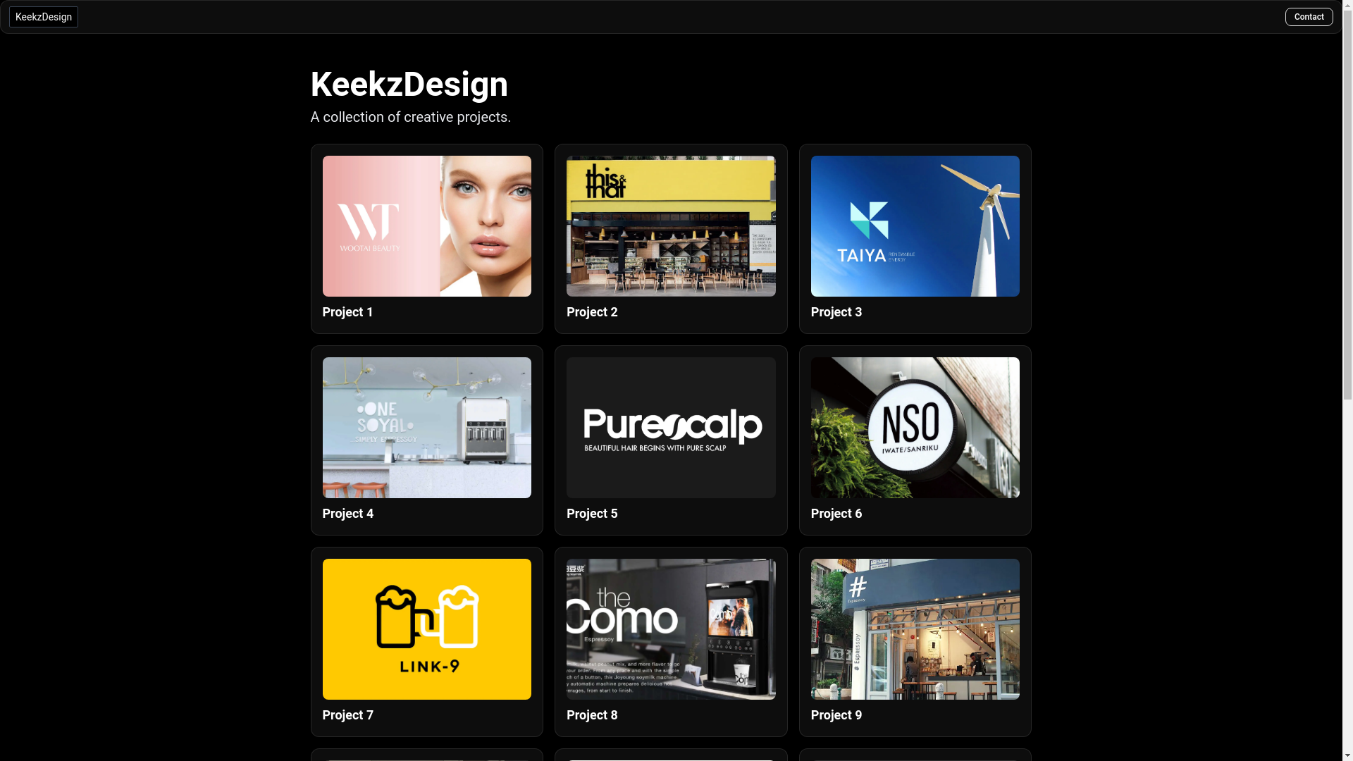 website screenshot of https://keekzdesign.pages.dev/
