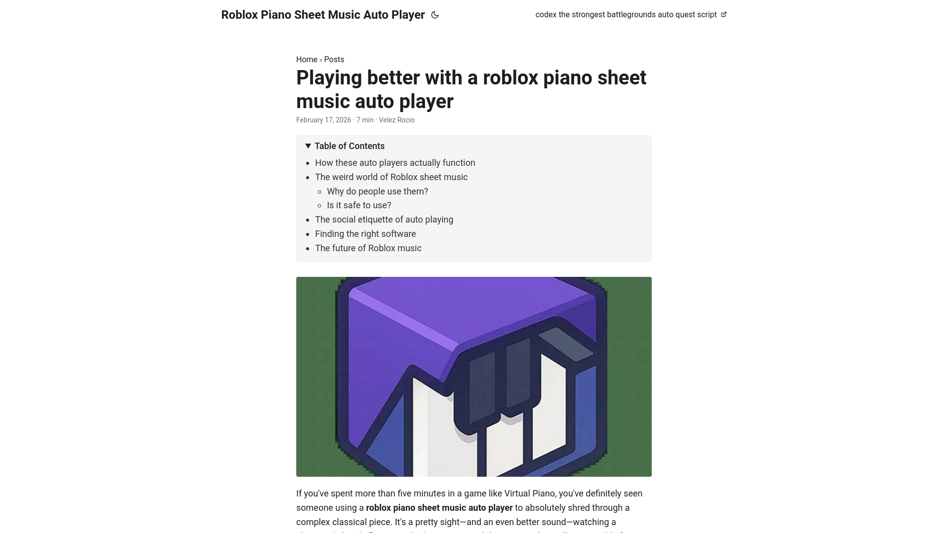 website screenshot of https://roblox-piano-sheet-music-auto-player.pages.dev/