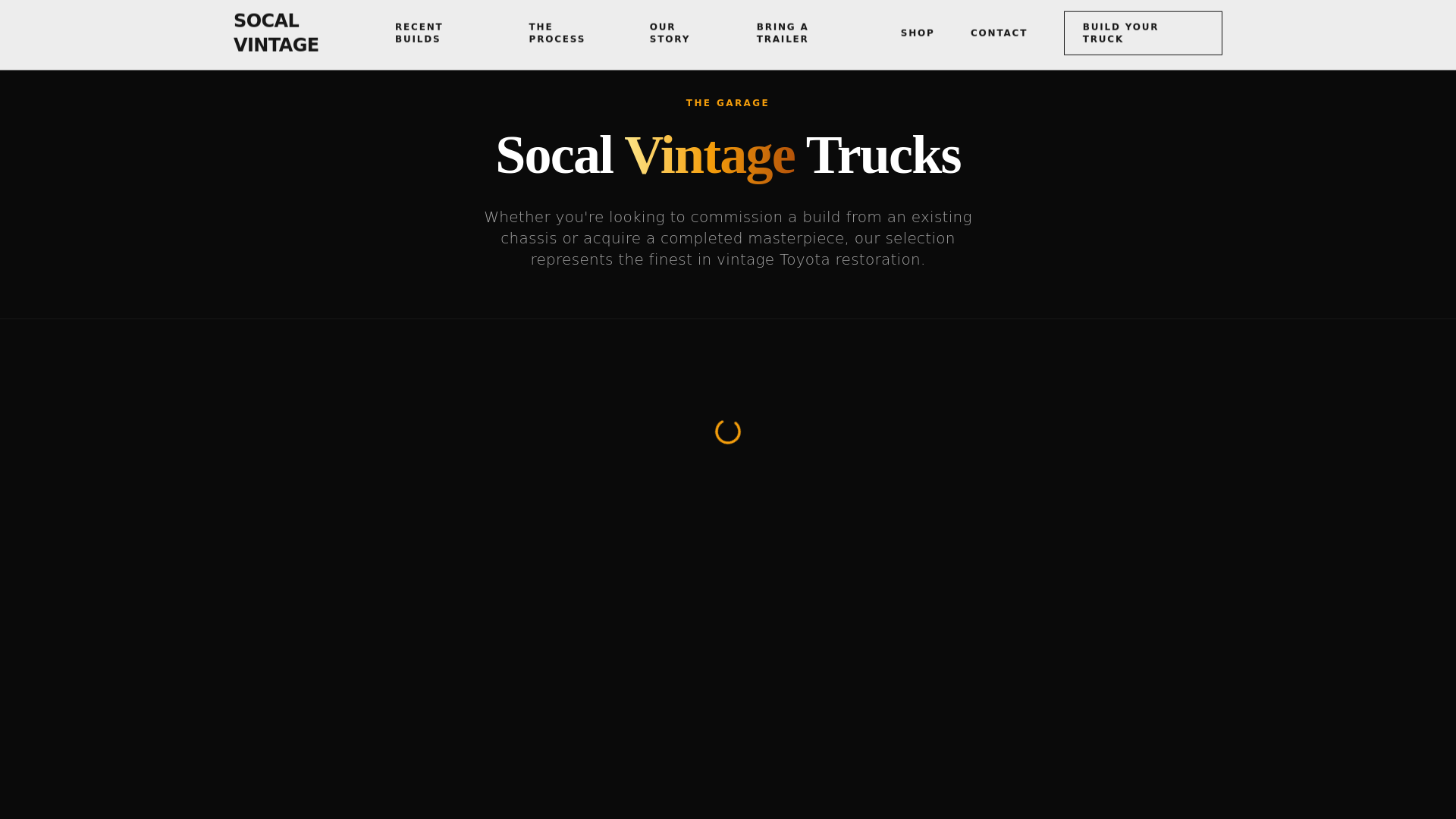 website screenshot of https://socalvc.com/recent-builds