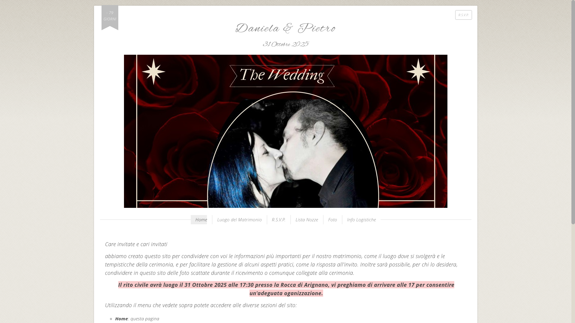 website screenshot of https://daniela-pietro-wedding.it/