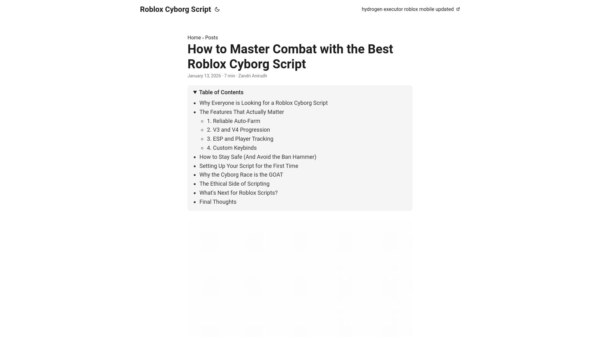 website screenshot of https://robloxcyborgscript.pages.dev/
